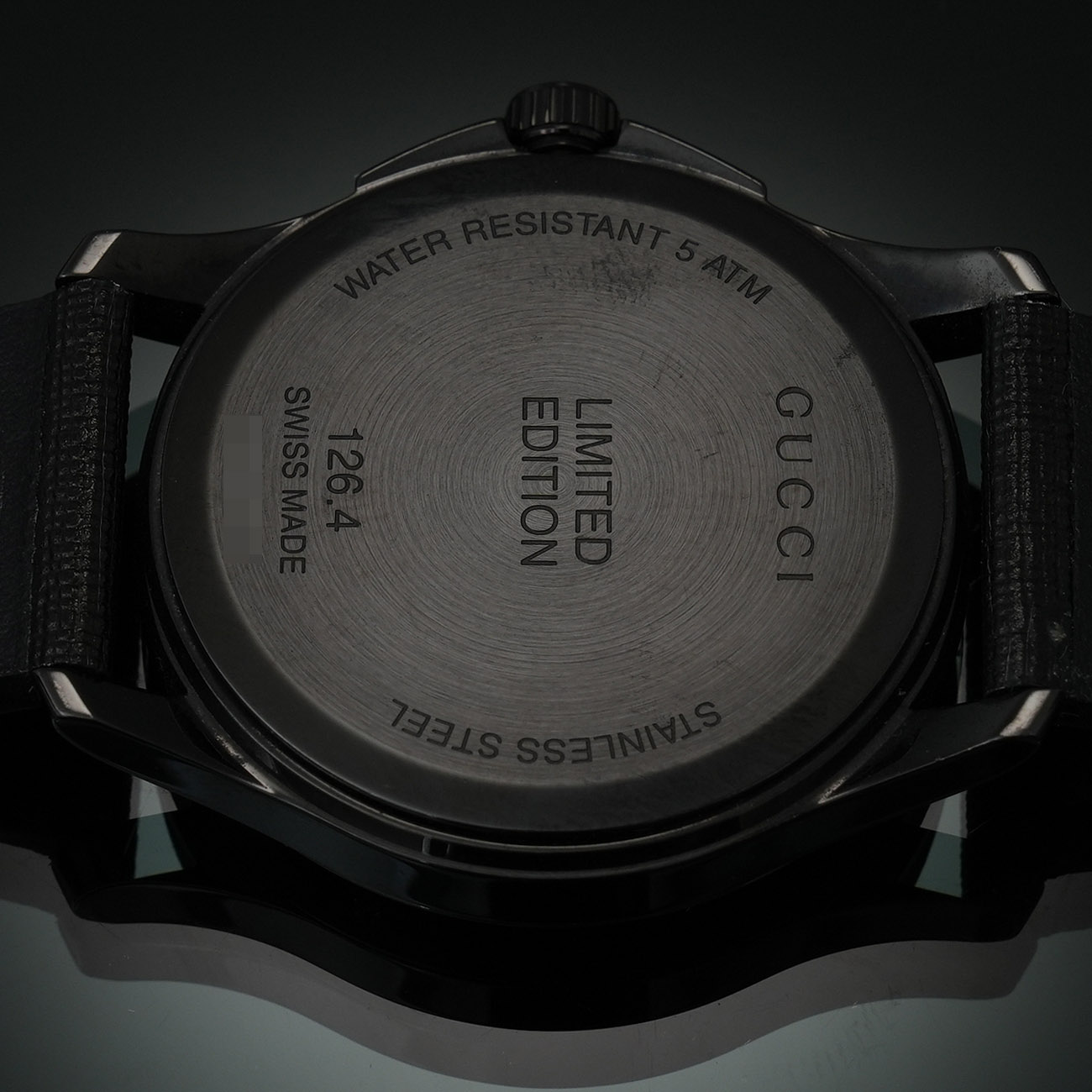 GUCCI(USED)구찌 G 타임리스 블랙 문자판 워치 126.4