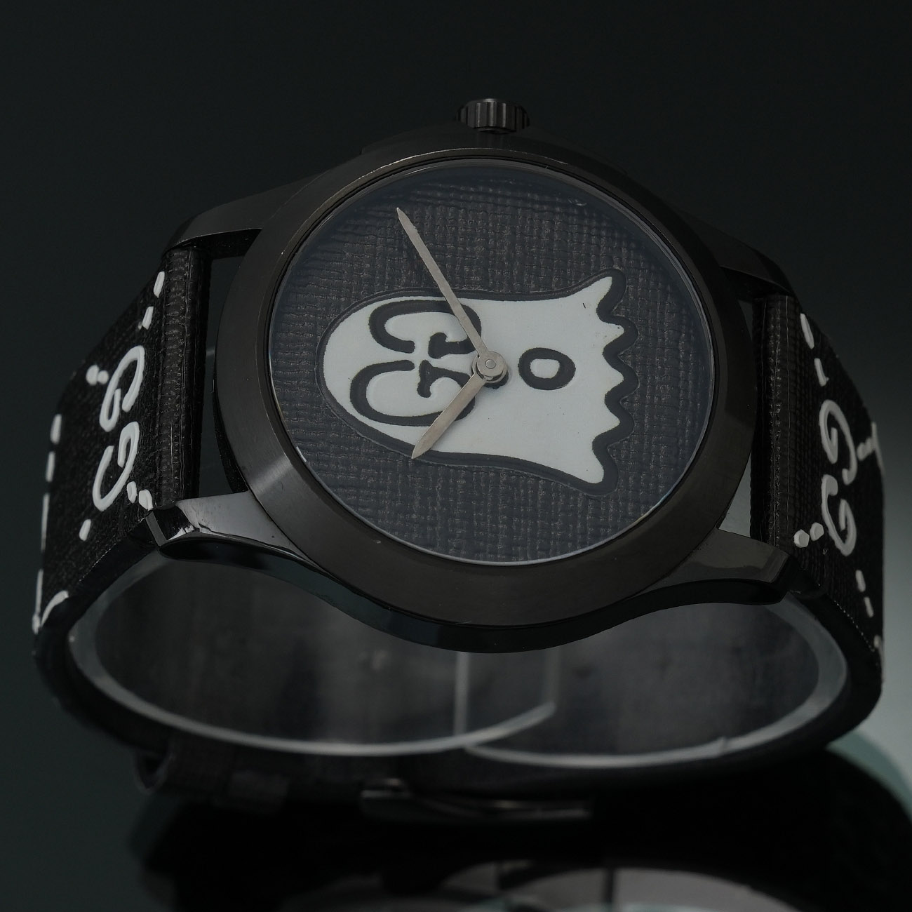 GUCCI(USED)구찌 G 타임리스 블랙 문자판 워치 126.4