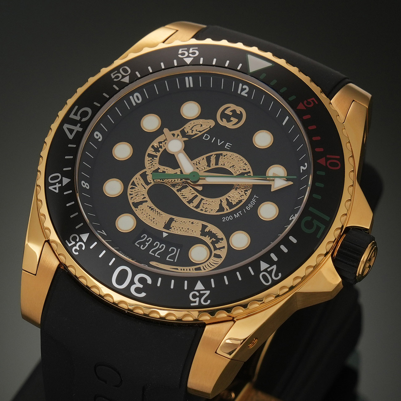 GUCCI(USED)구찌 킹스네이크 다이브 워치 136.2