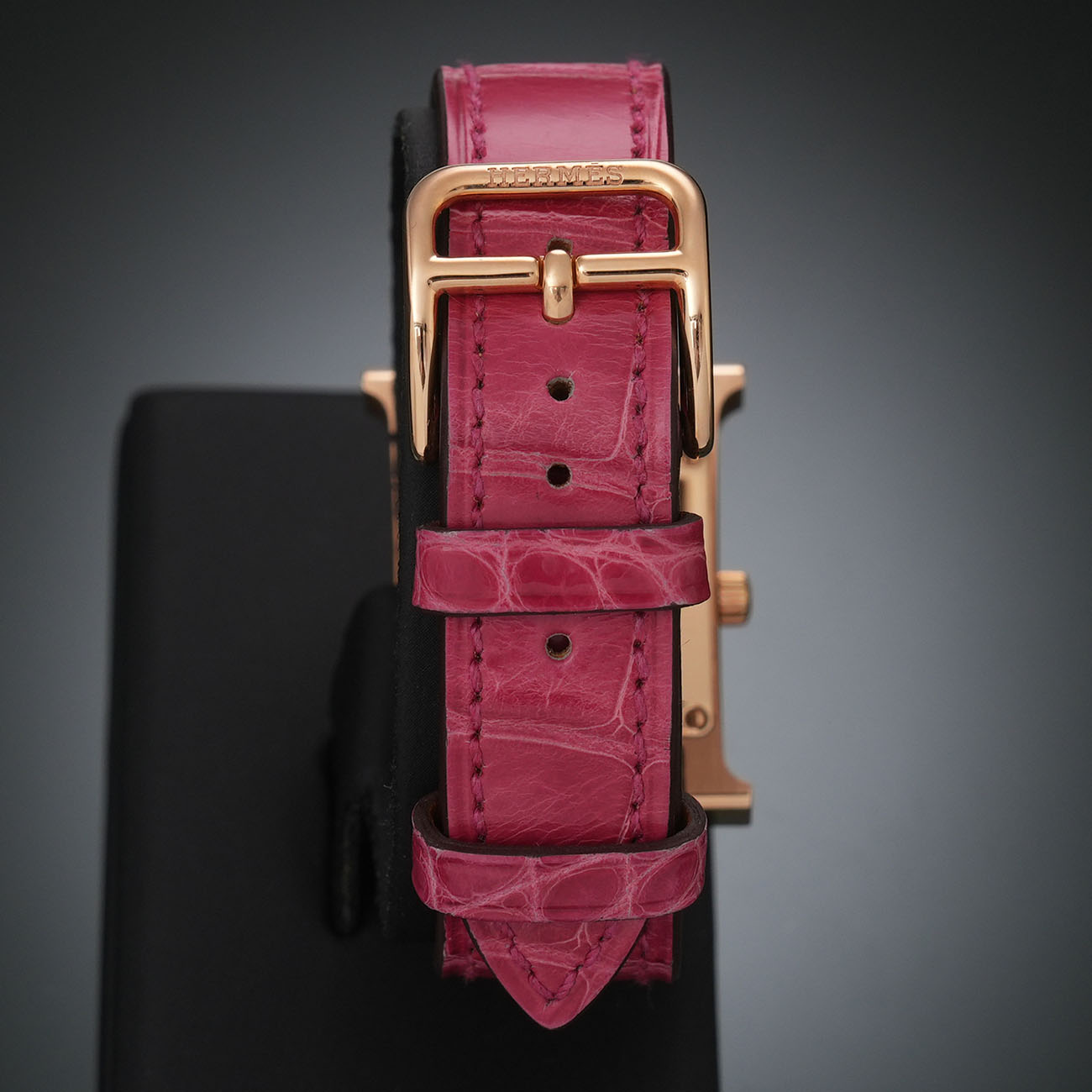 HERMES(USED)에르메스 H아워 다이아 골드 워치 HH1.271