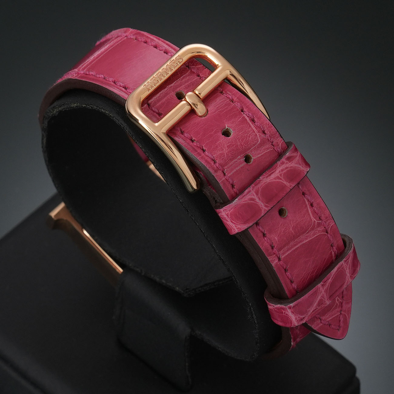 HERMES(USED)에르메스 H아워 다이아 골드 워치 HH1.271