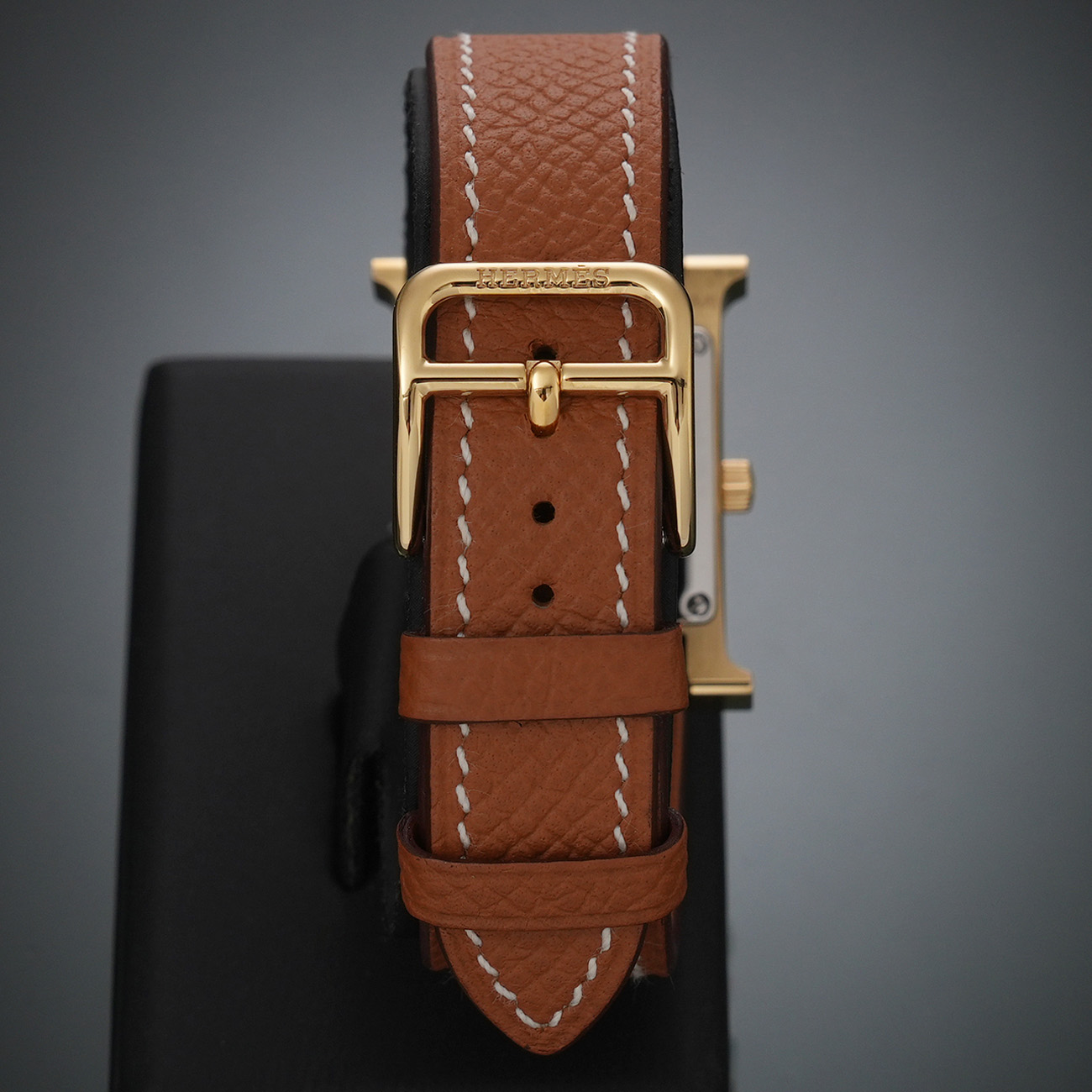 HERMES(USED)에르메스 H아워 골드 금장 HH1.201E