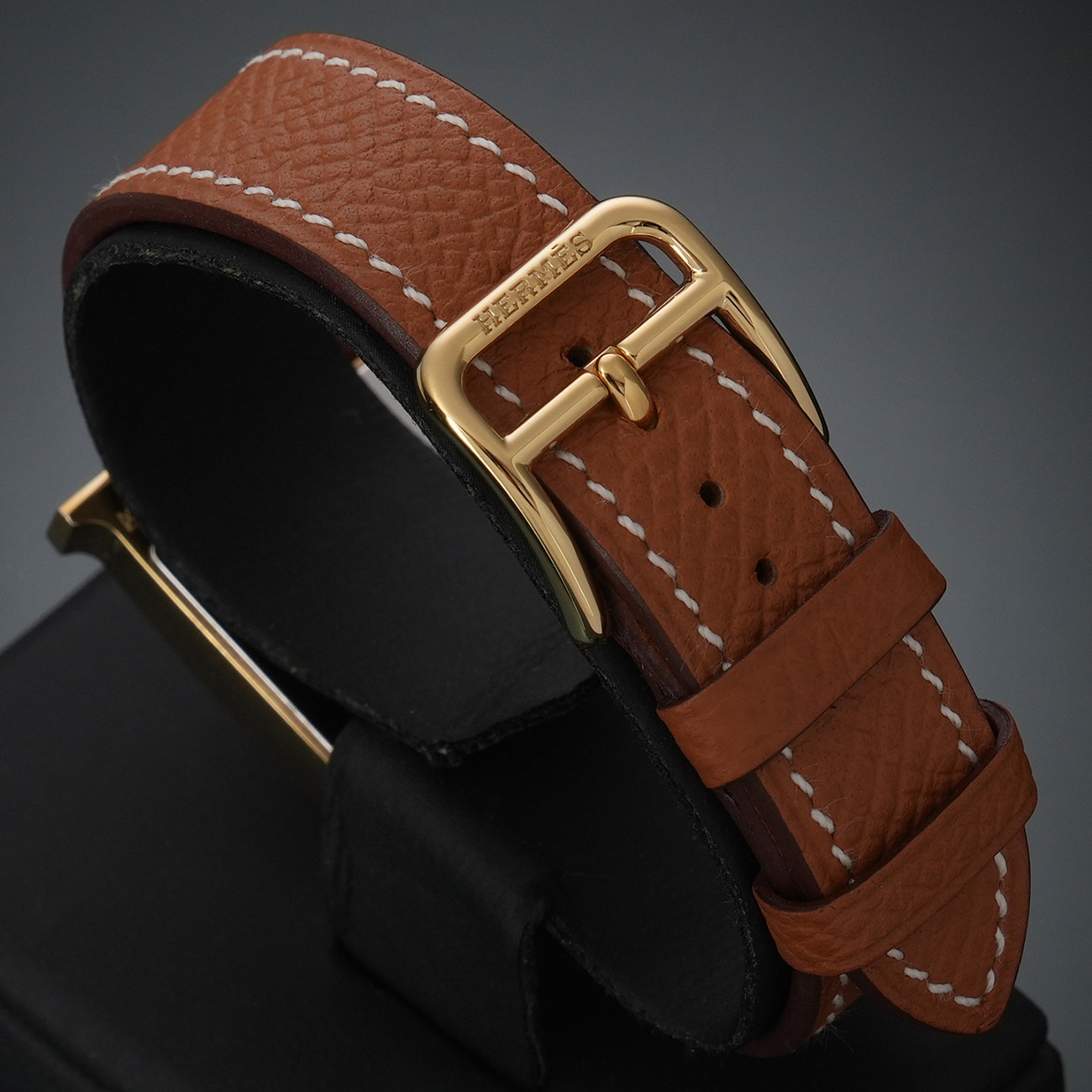 HERMES(USED)에르메스 H아워 골드 금장 HH1.201E