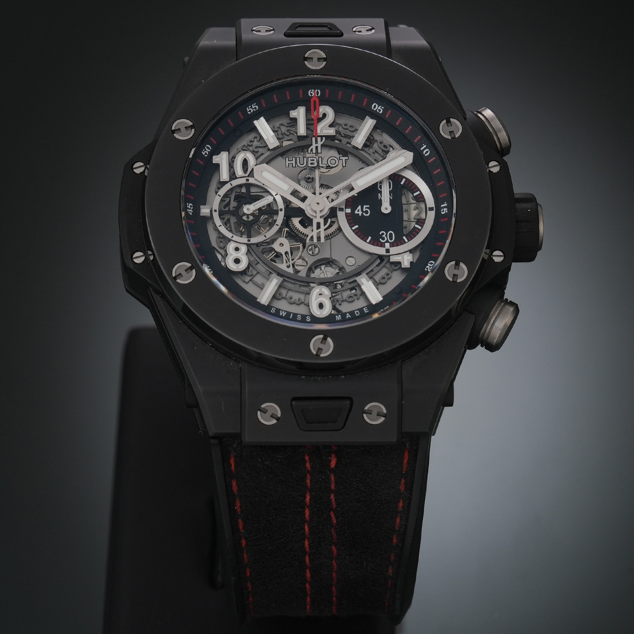 HUBLOT(USED)위블로 유니코 백뱅 블랙매직 411.C1.1170.RX