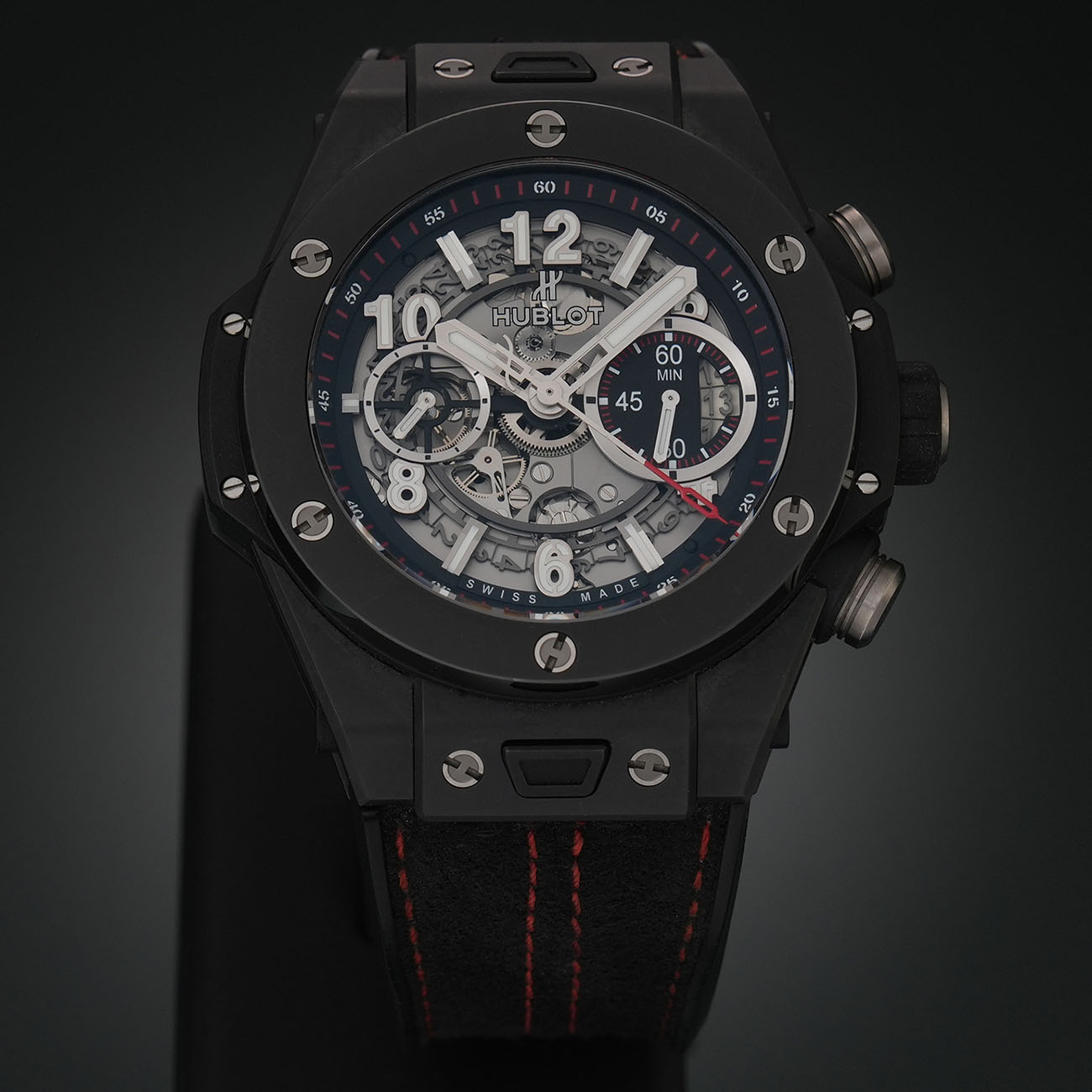 HUBLOT(USED)위블로 유니코 백뱅 블랙매직