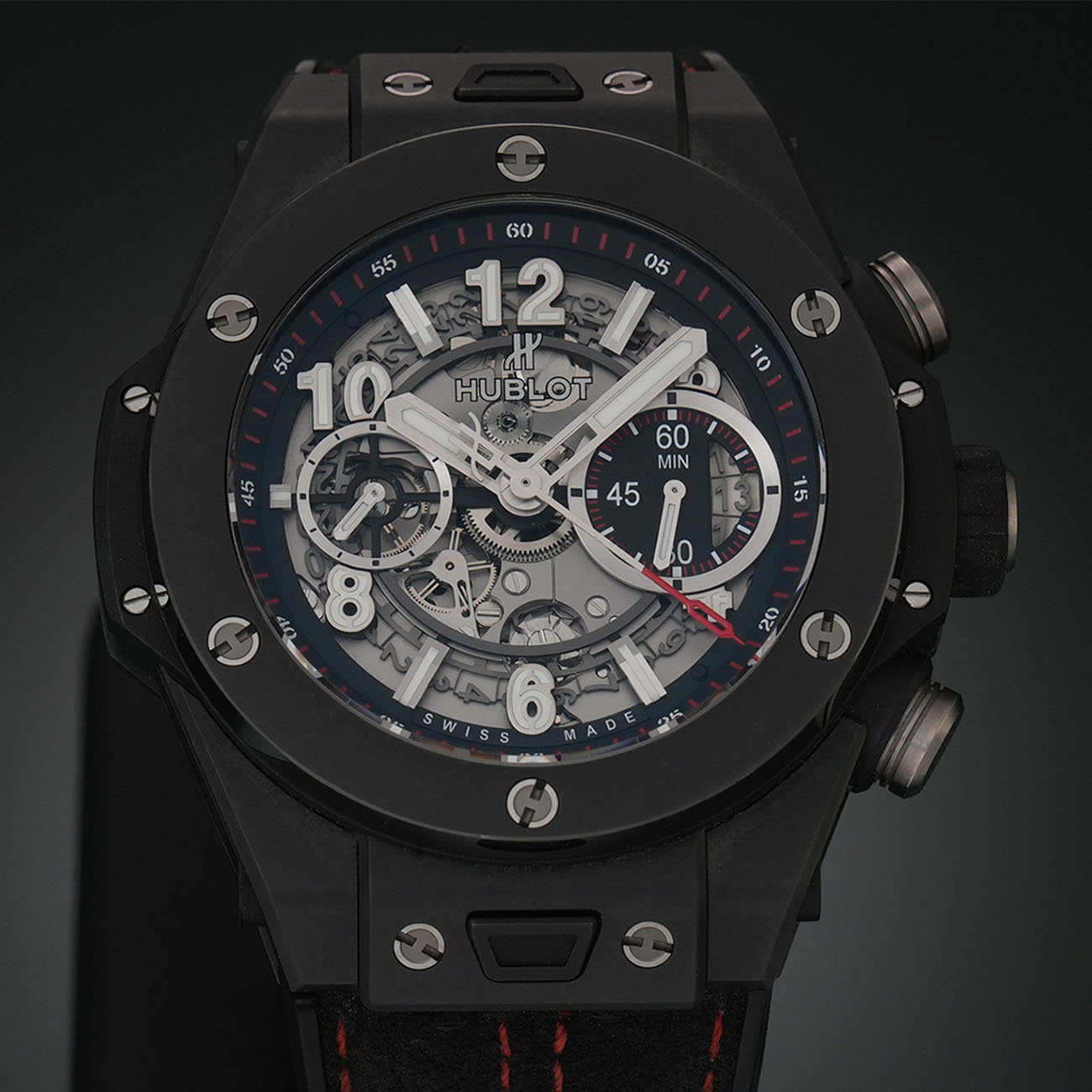 HUBLOT(USED)위블로 유니코 백뱅 블랙매직