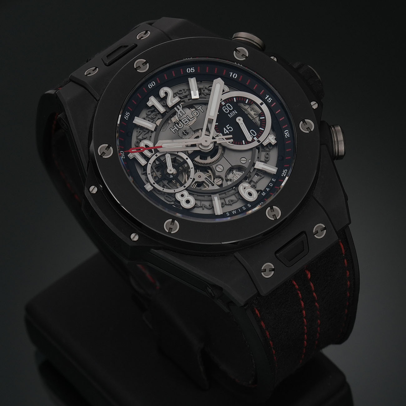 HUBLOT(USED)위블로 유니코 백뱅 블랙매직