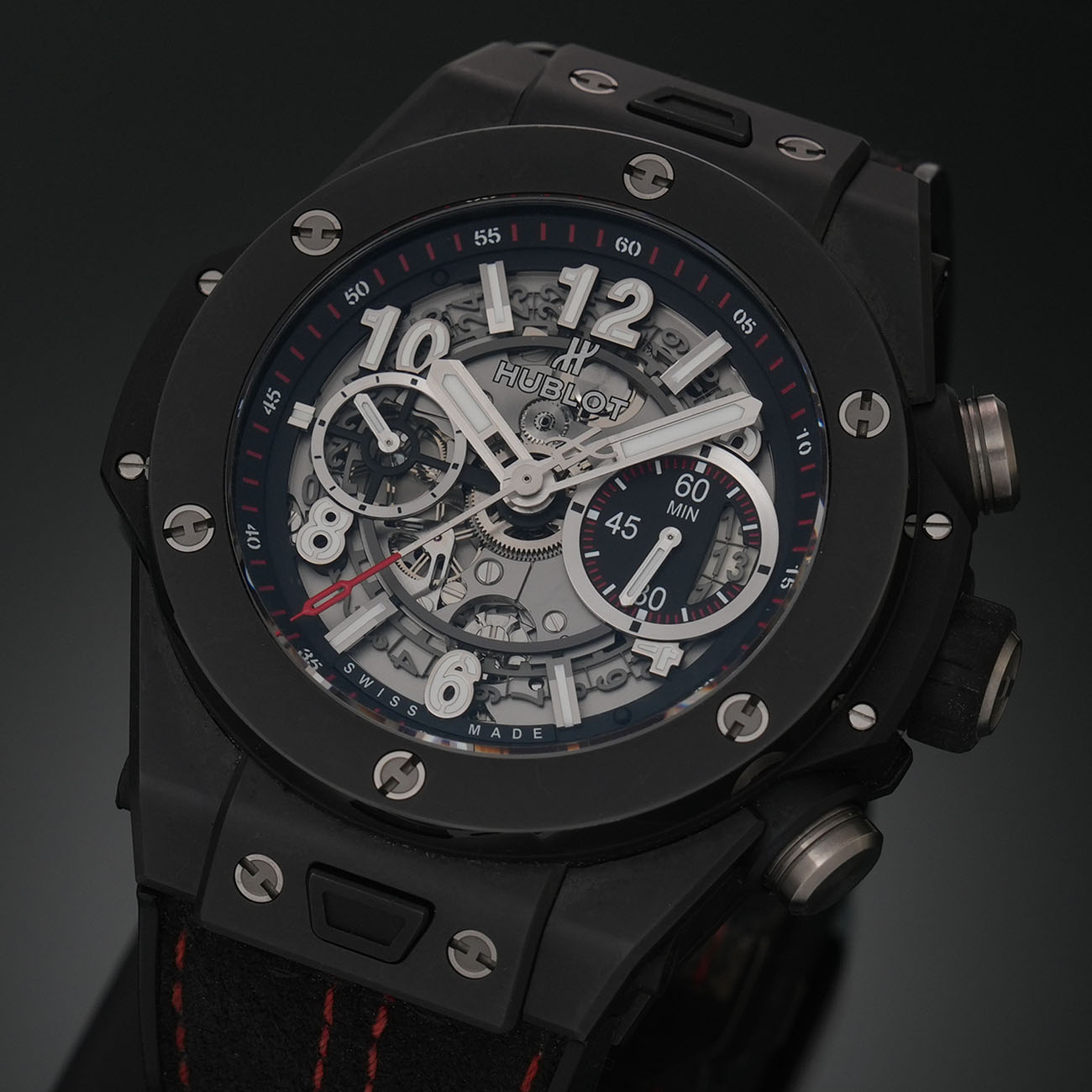 HUBLOT(USED)위블로 유니코 백뱅 블랙매직