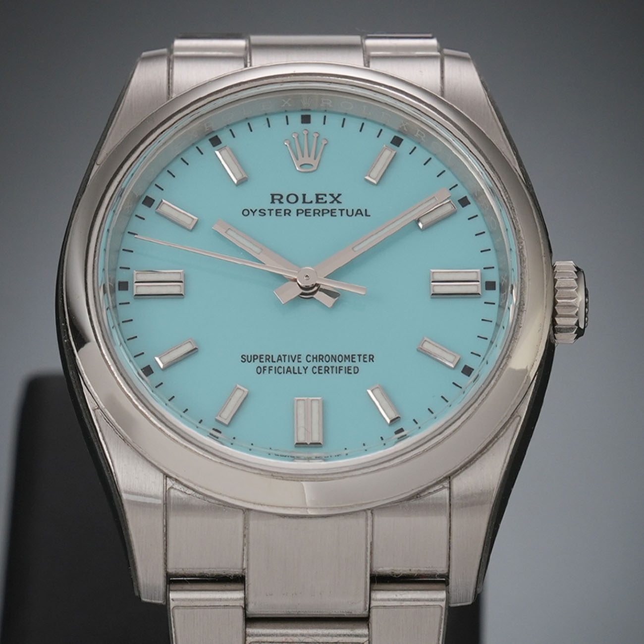 ROLEX(USED)롤렉스 오이스터 퍼페츄얼 터콰이즈 블루 126000