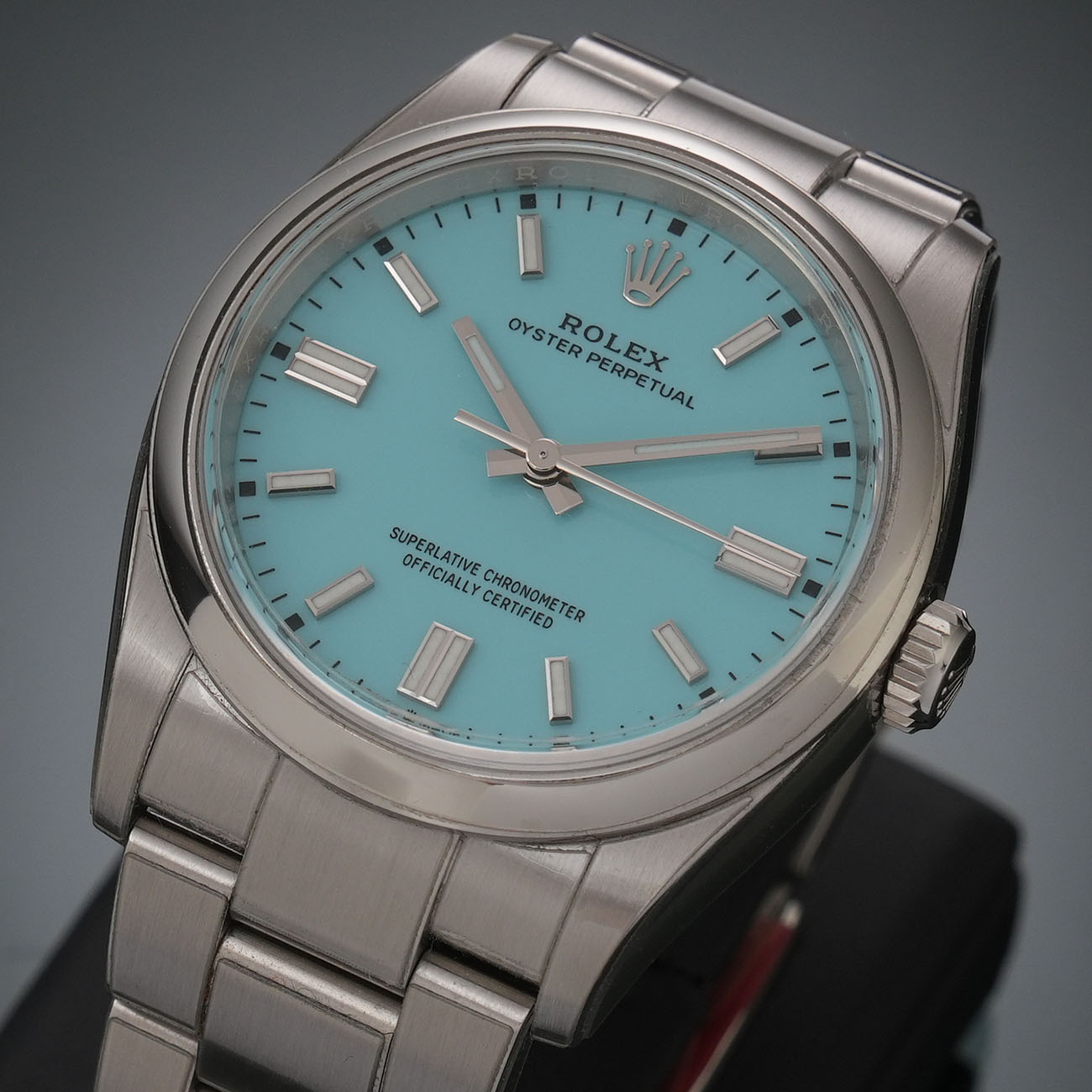 ROLEX(USED)롤렉스 오이스터 퍼페츄얼 터콰이즈 블루 126000