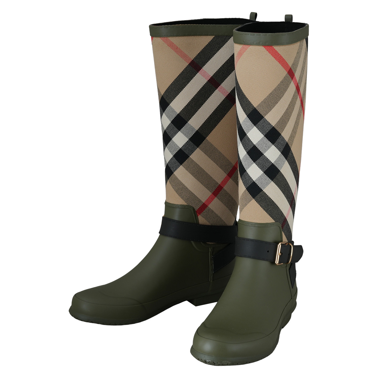 BURBERRY(USED)버버리 8045258 하우스체크 롱부츠#38