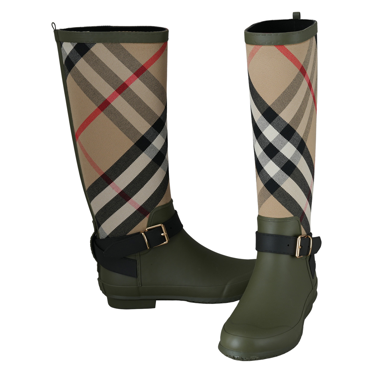 BURBERRY(USED)버버리 8045258 하우스체크 롱부츠#38