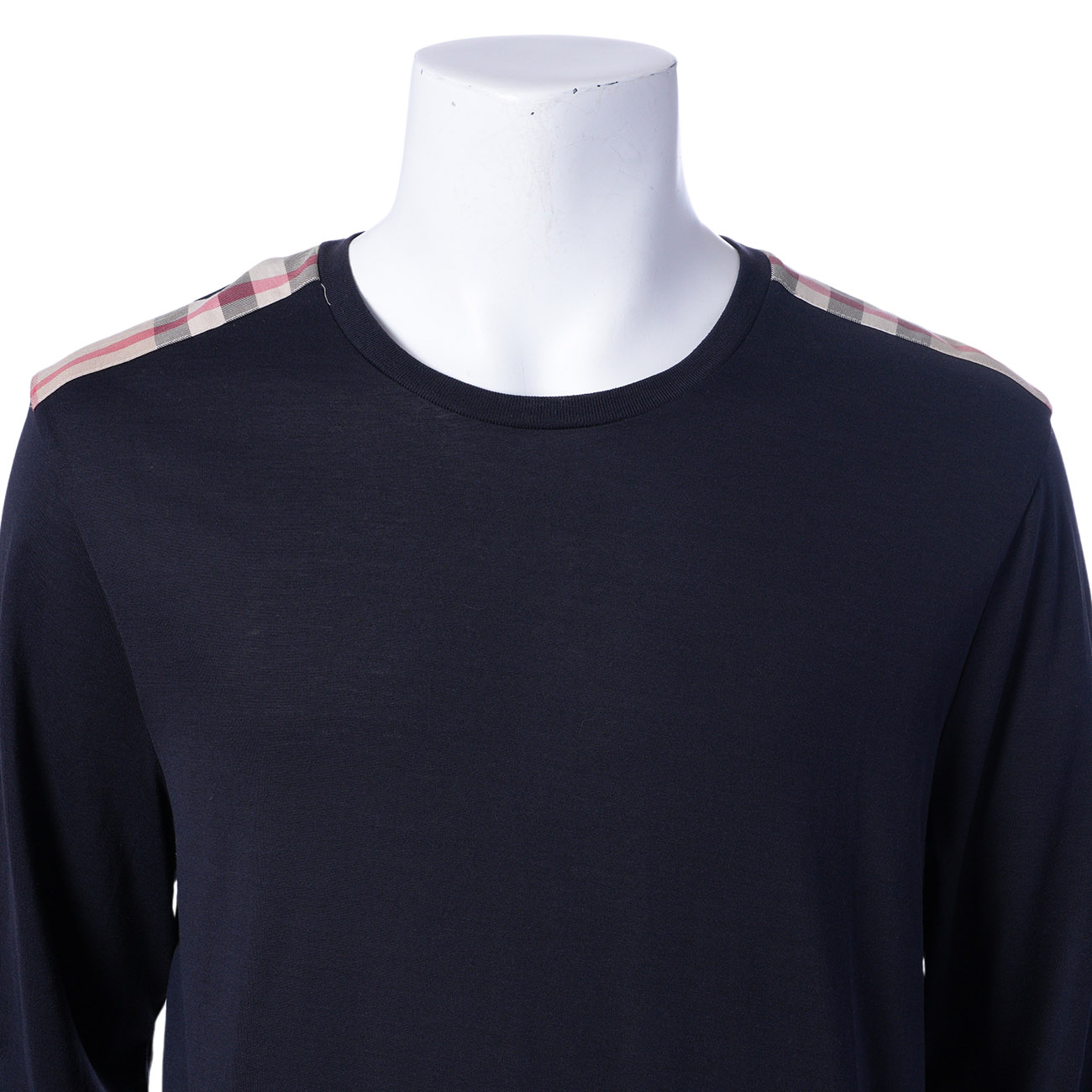 BURBERRY(USED)버버리 3668000 시스루 라운드 티 # L