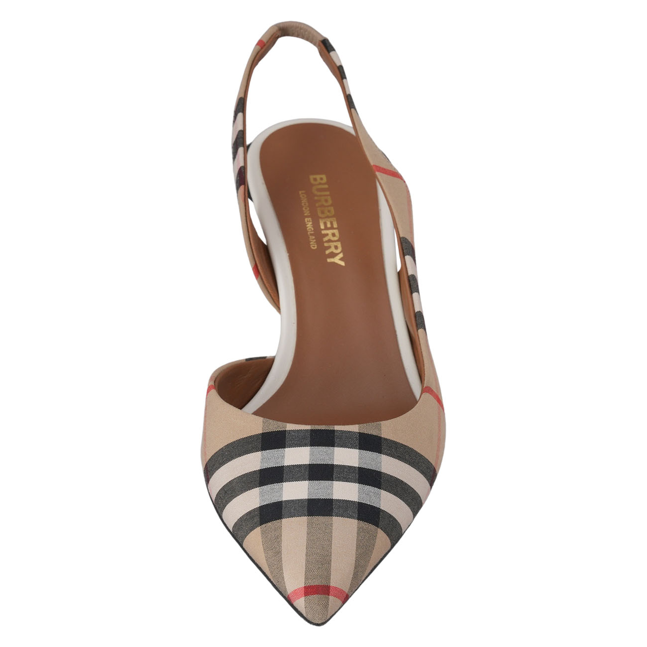 BURBERRY(USED)버버리 체크 펌프스 힐 #36