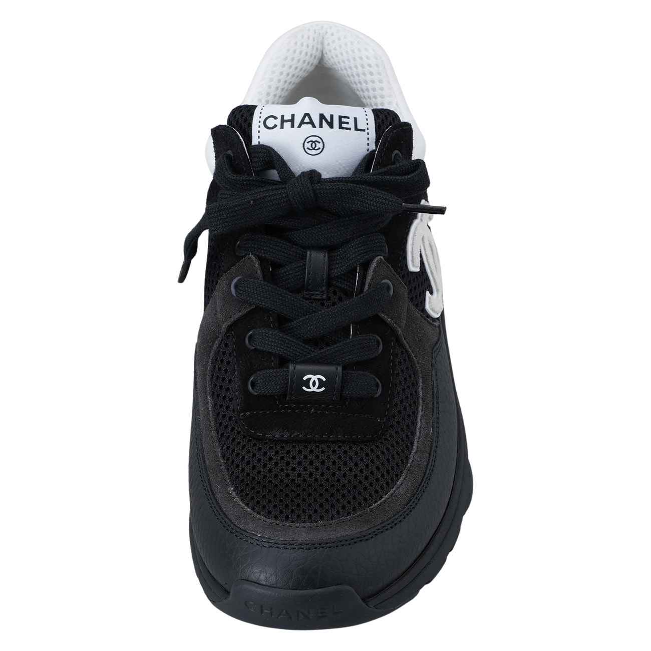 CHANEL(USED)샤넬 G38299 CC로고 스니커즈 테니스화#37.5