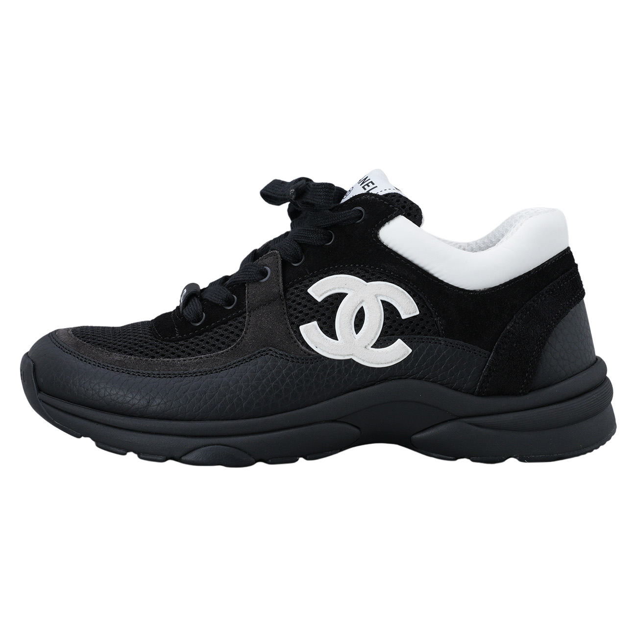 CHANEL(USED)샤넬 G38299 CC로고 스니커즈 테니스화#37.5