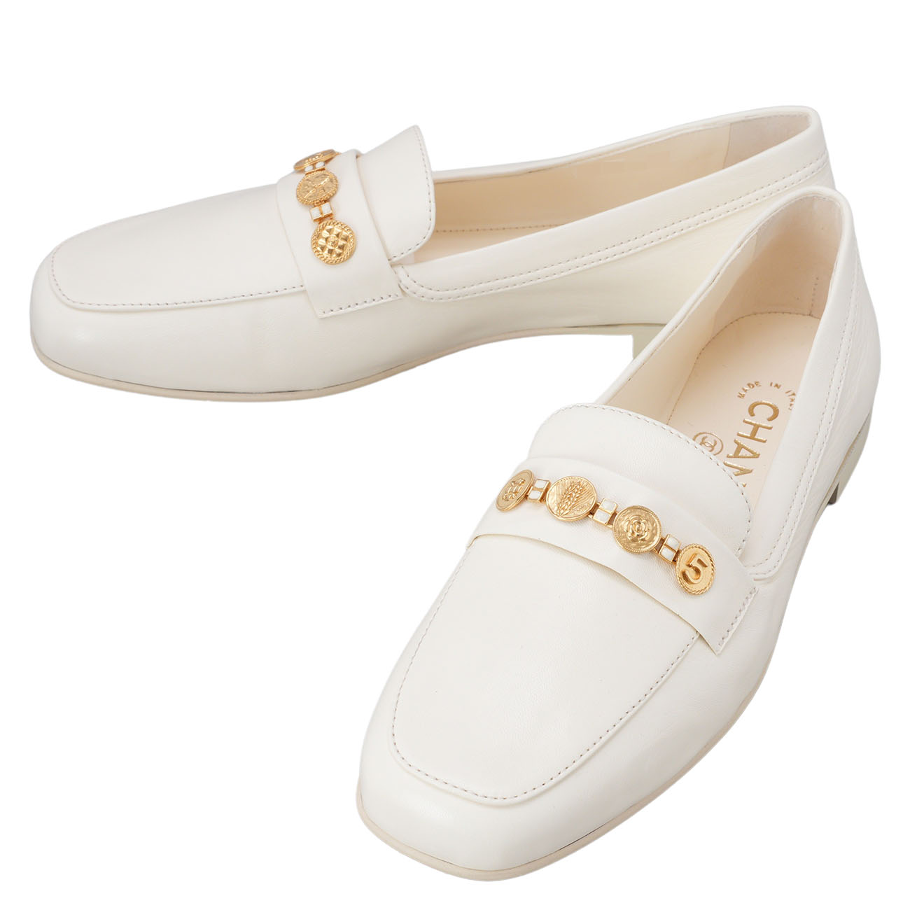 CHANEL(USED)샤넬 G37044 페니 코인 로퍼 #39