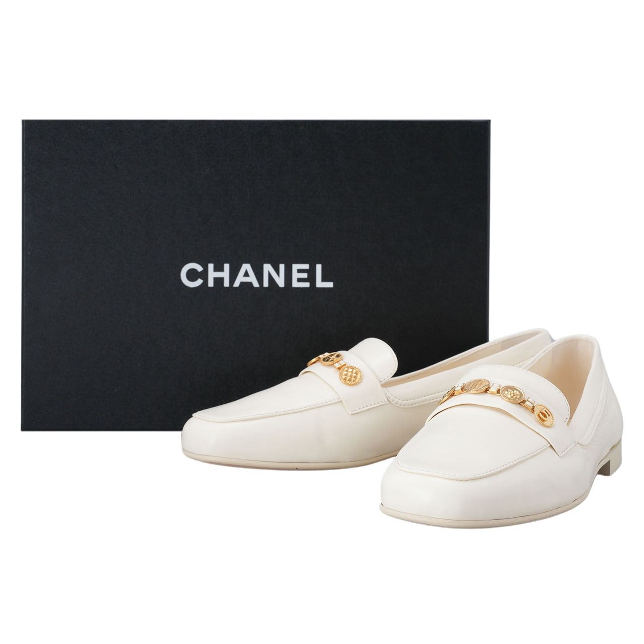 CHANEL(USED)샤넬 G37044 페니 코인 로퍼 #39