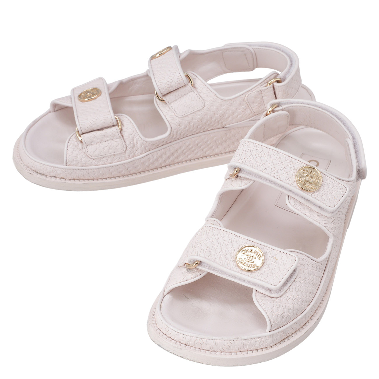CHANEL(USED)샤넬 G35927 벨크로 샌들#37