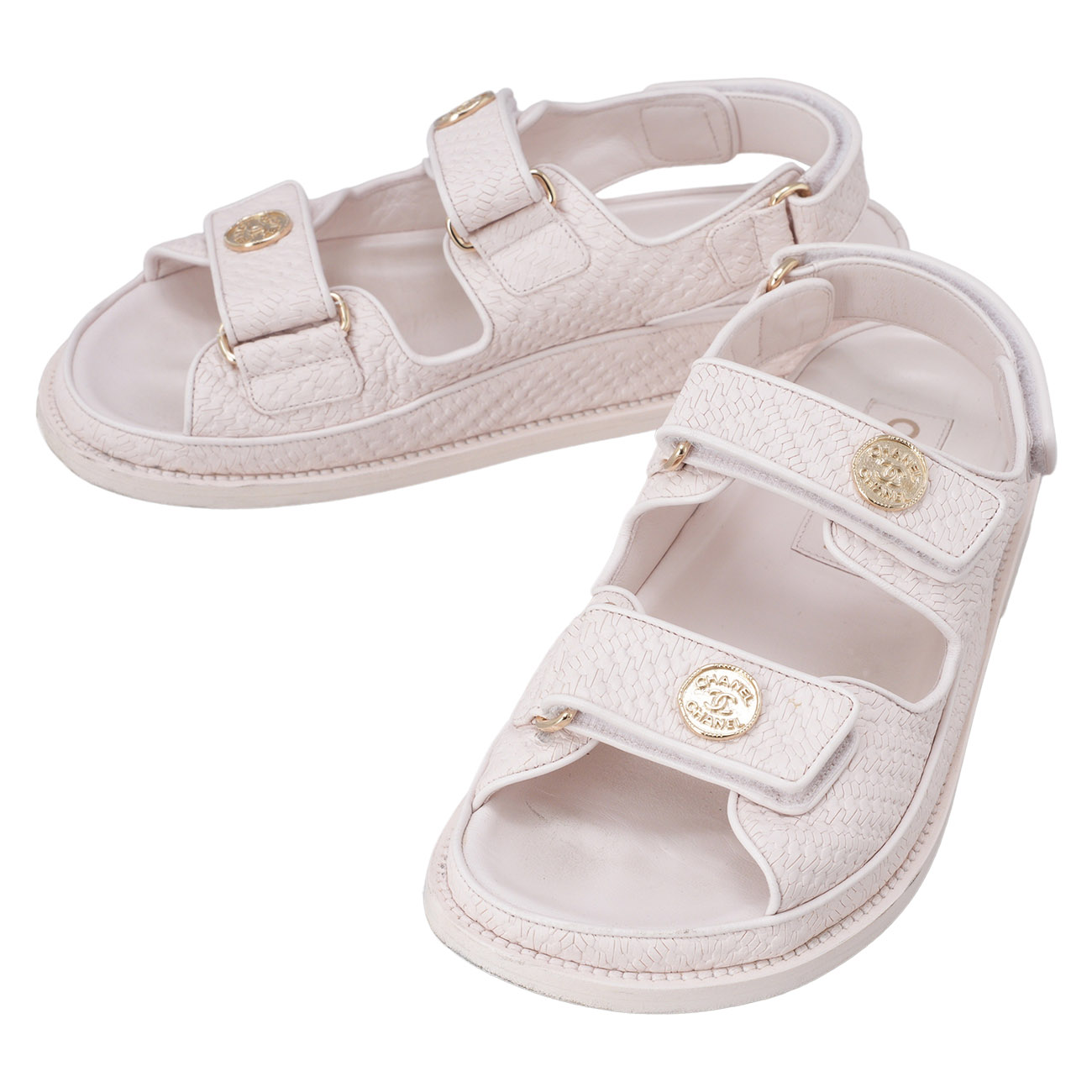 CHANEL(USED)샤넬 G35927 벨크로 샌들#37