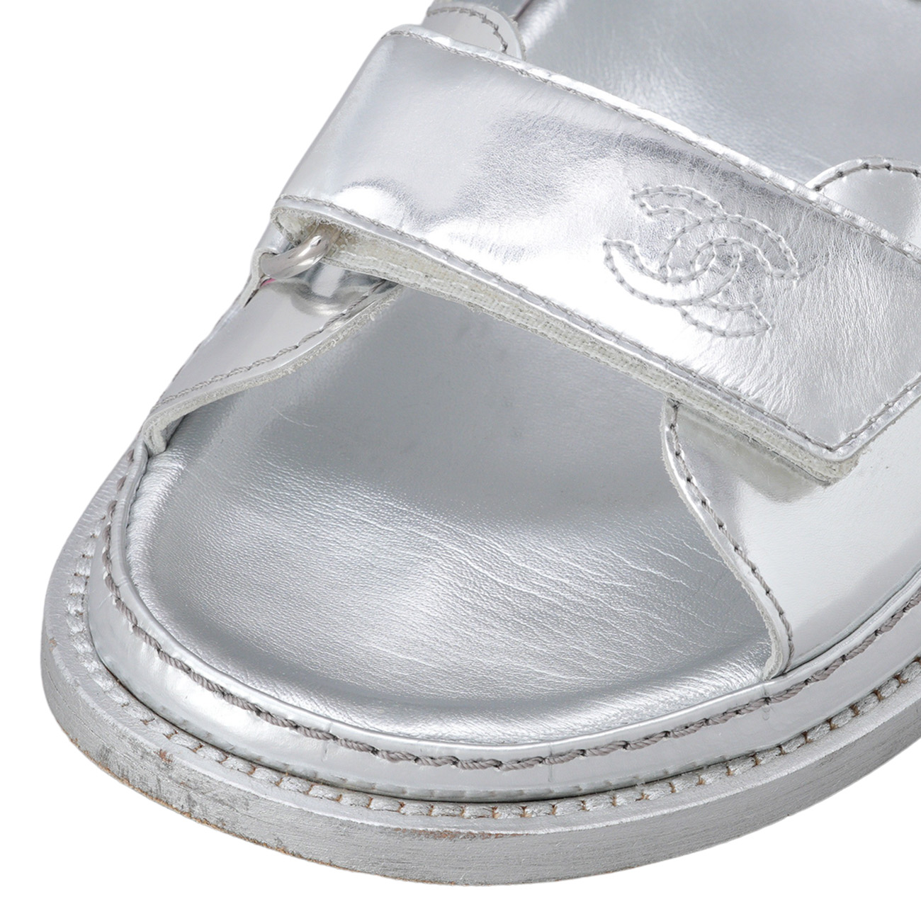 CHANEL(USED)샤넬 G31848 벨크로 샌들#37