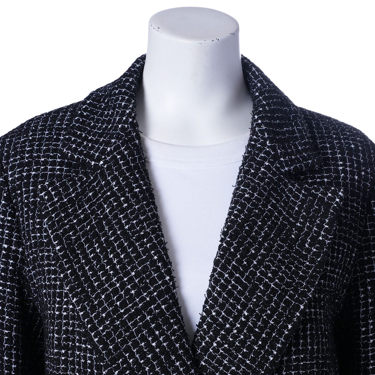 CHANEL(USED)샤넬 트위드 롱코트#38