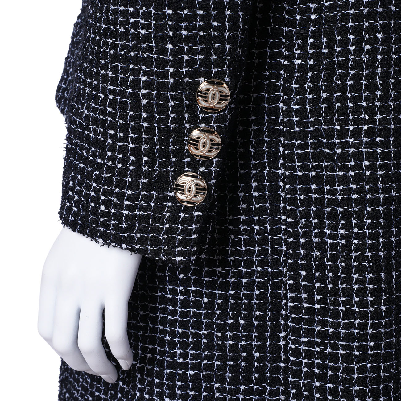 CHANEL(USED)샤넬 트위드 롱코트#38