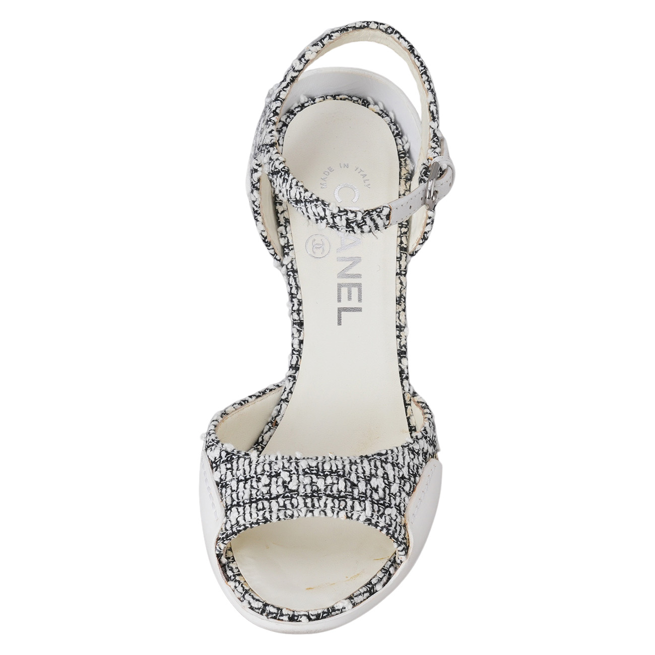 CHANEL(USED)샤넬 G29861 트위드 펌프스 힐 #36.5