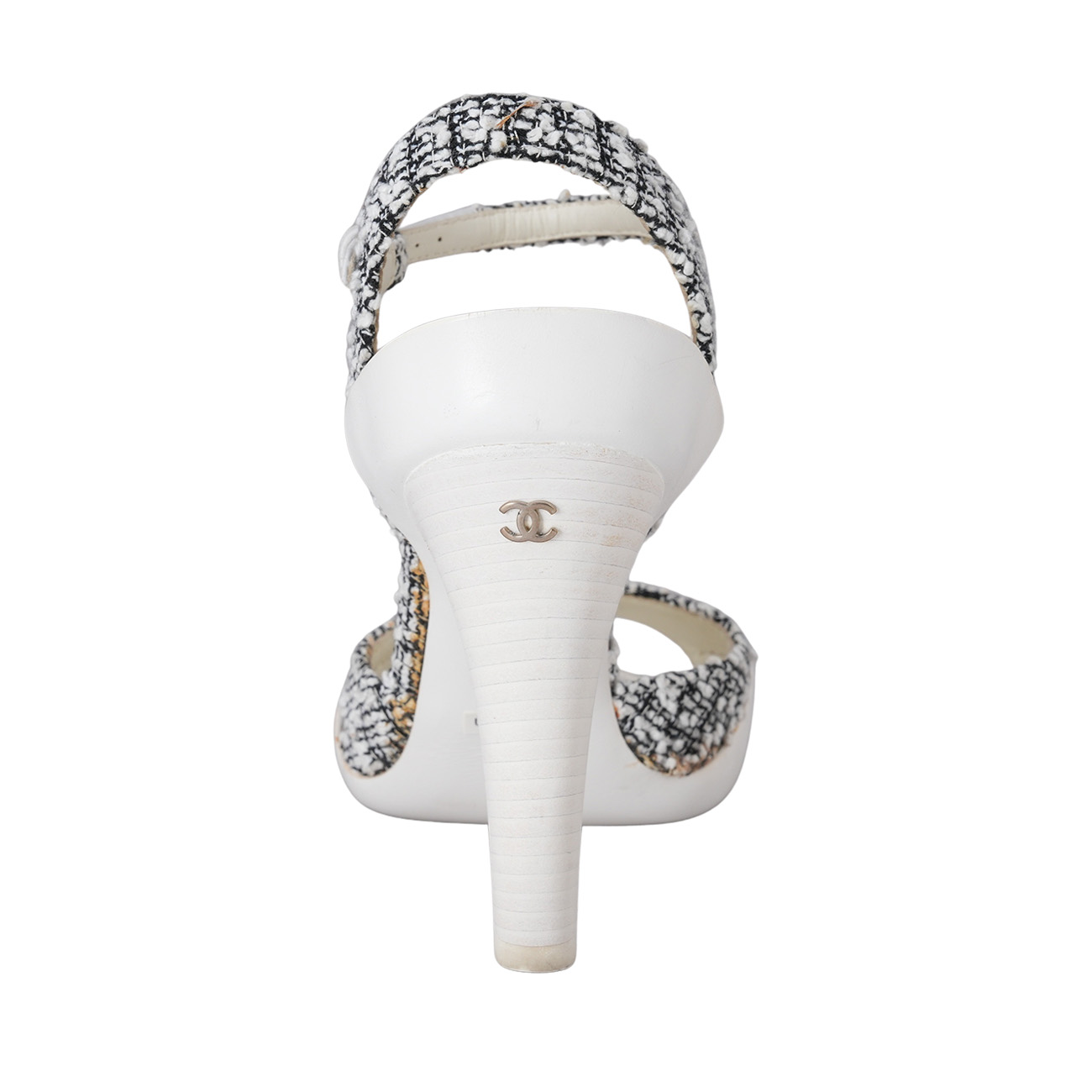 CHANEL(USED)샤넬 G29861 트위드 펌프스 힐 #36.5