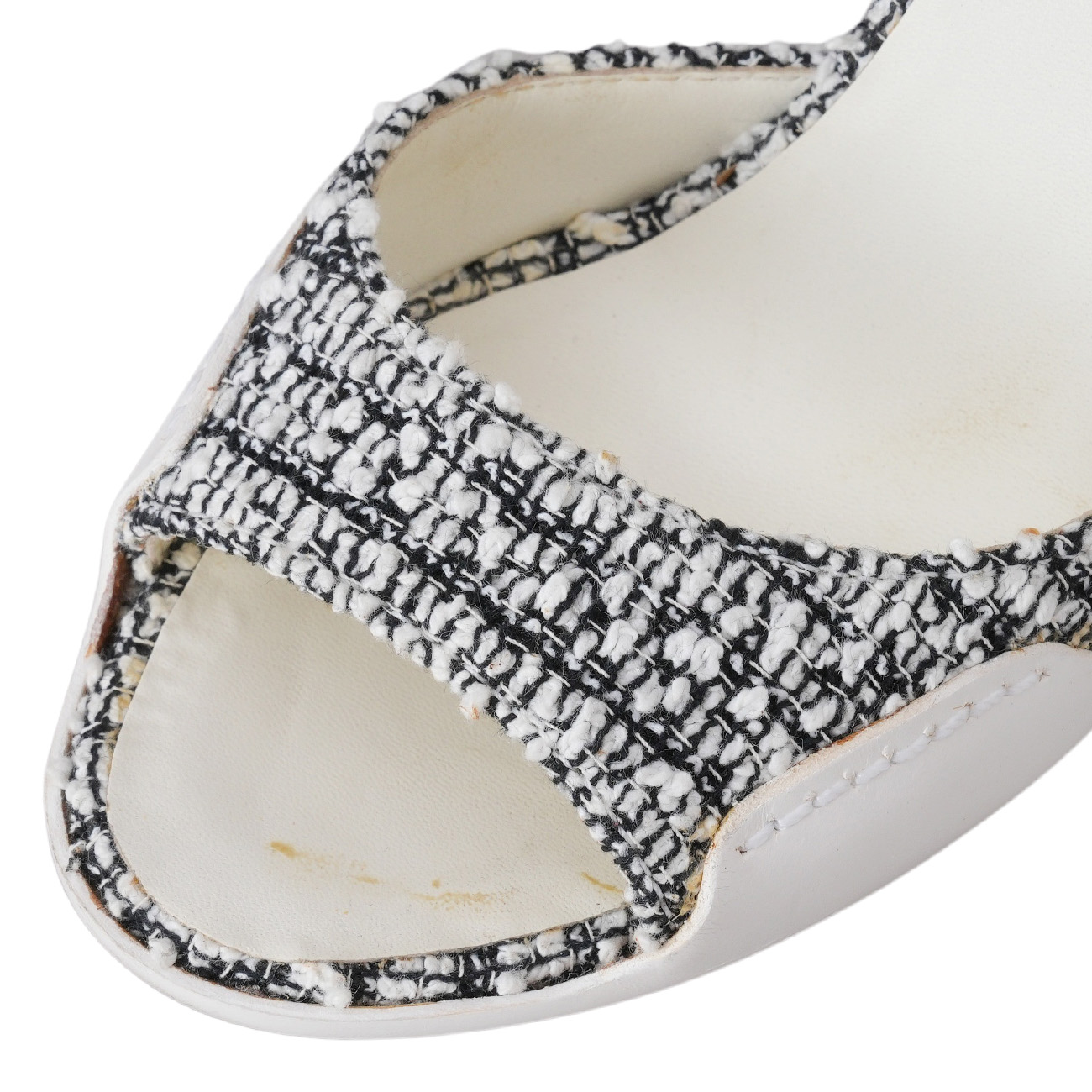 CHANEL(USED)샤넬 G29861 트위드 펌프스 힐 #36.5