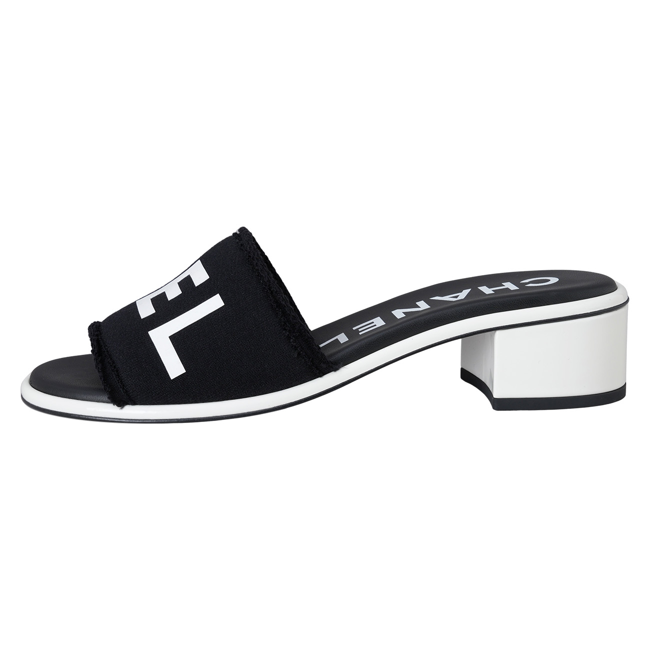 CHANEL(USED)샤넬 G45402 레터링 로고 뮬#38.5