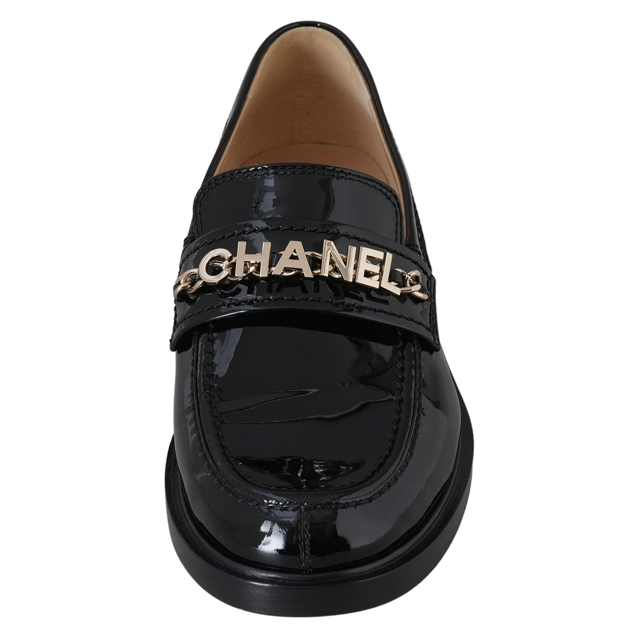 CHANEL(USED)샤넬 G37430 페이던트 레터링 모카신 #39