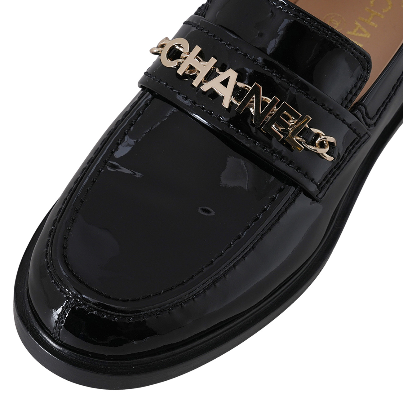 CHANEL(USED)샤넬 G37430 페이던트 레터링 모카신 #39
