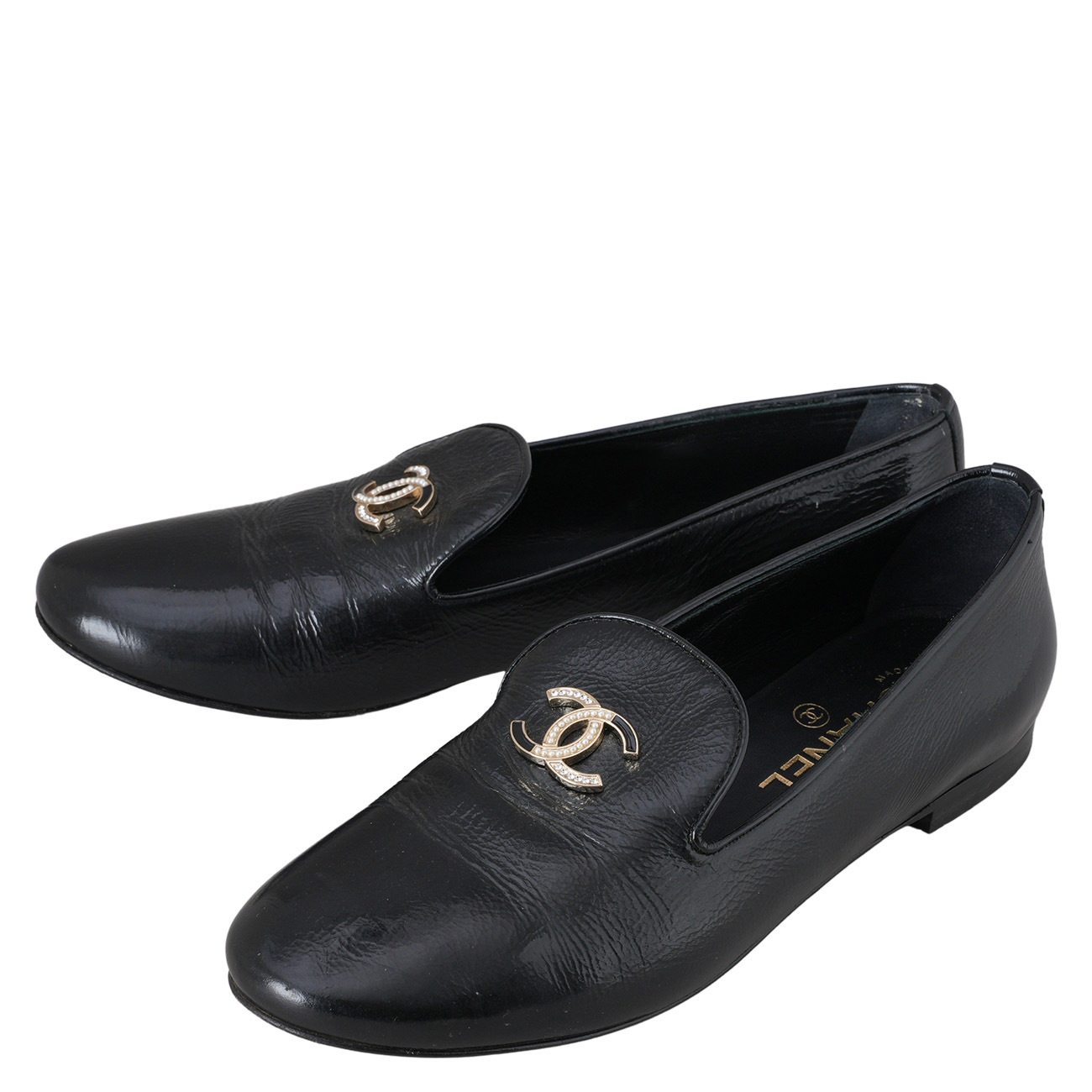 CHANEL(USED)샤넬 G32948 CC로고 로퍼 #37.5