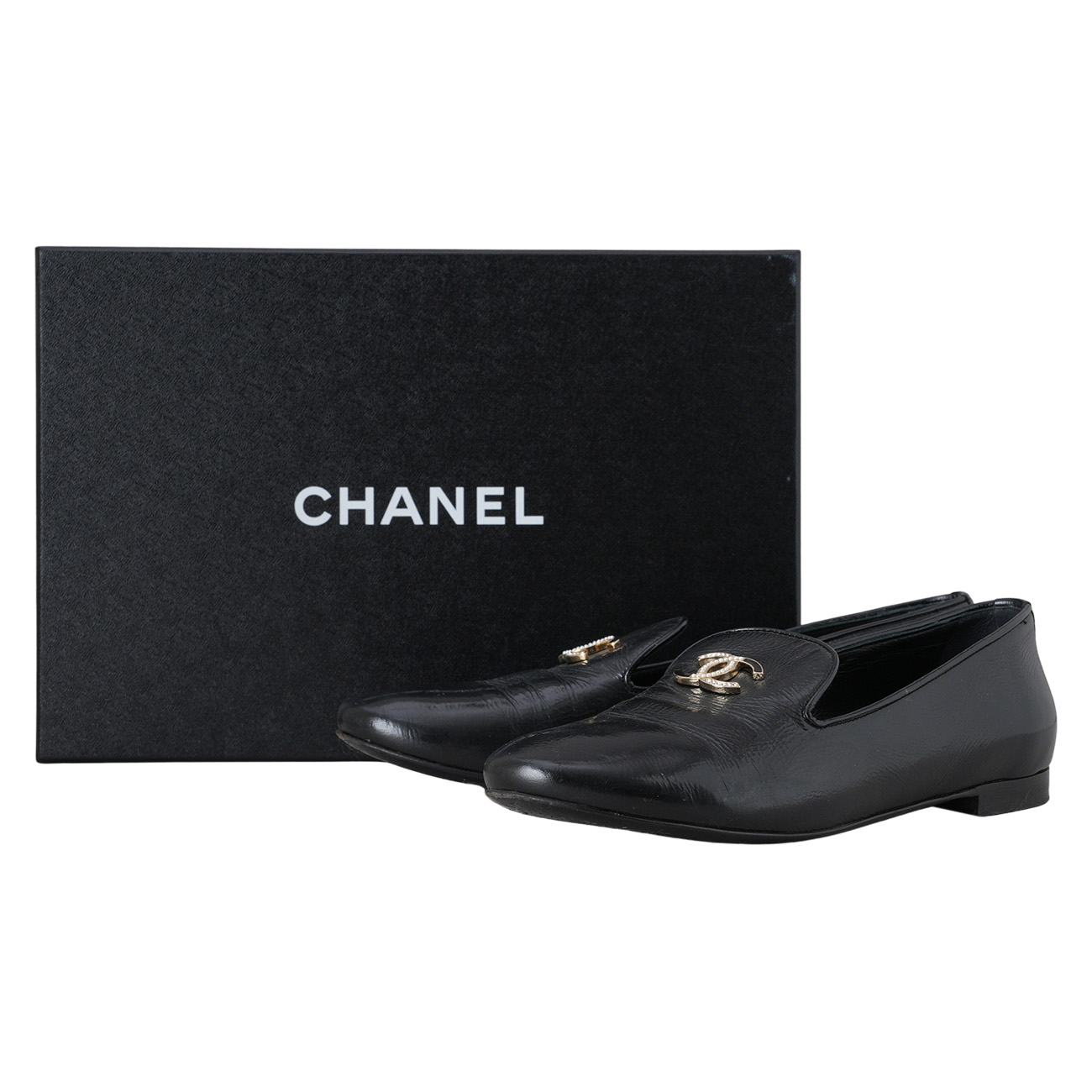 CHANEL(USED)샤넬 G32948 CC로고 로퍼 #37.5