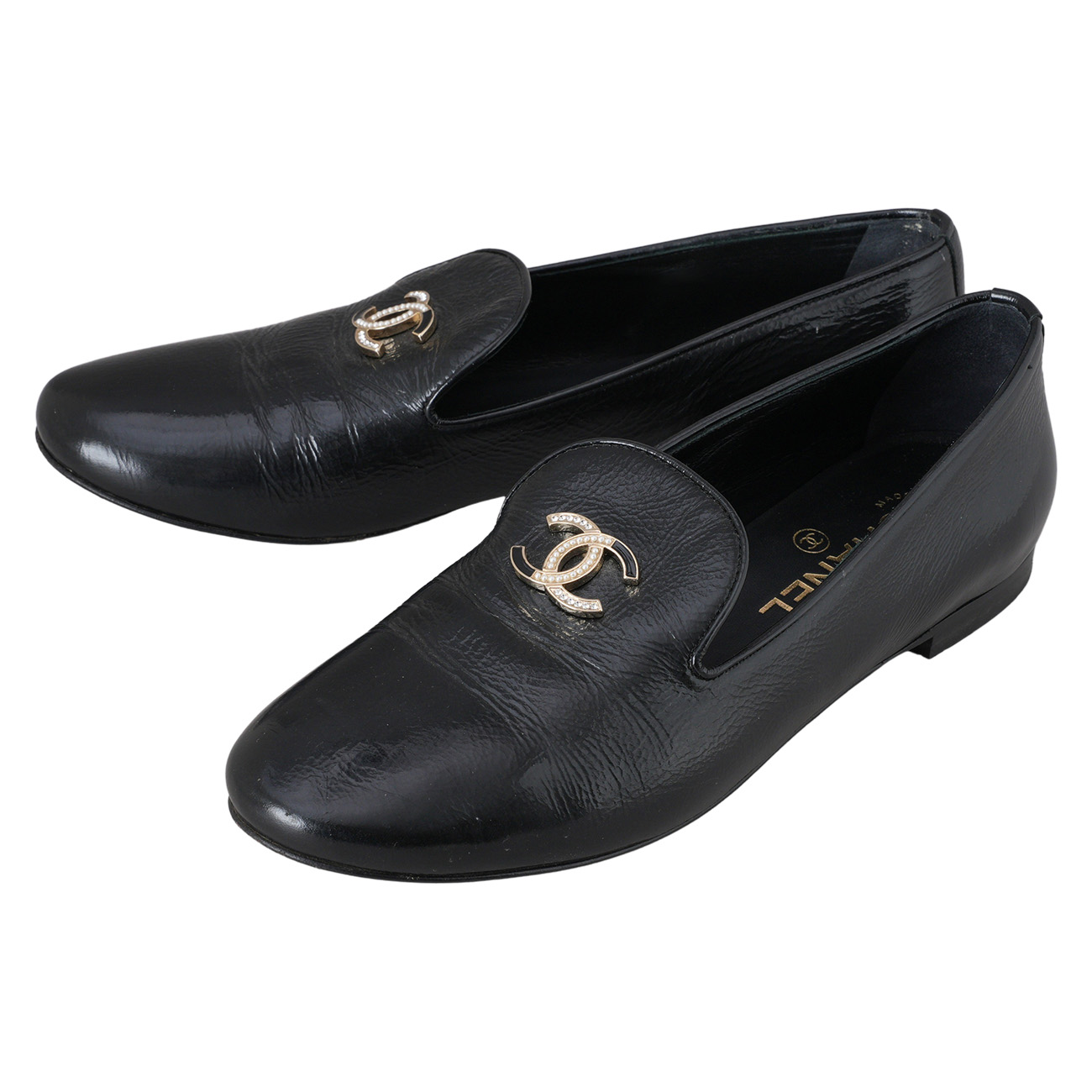 CHANEL(USED)샤넬 G32948 CC로고 로퍼 #37.5
