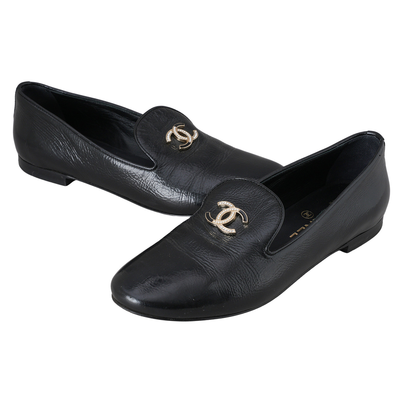 CHANEL(USED)샤넬 G32948 CC로고 로퍼 #37.5