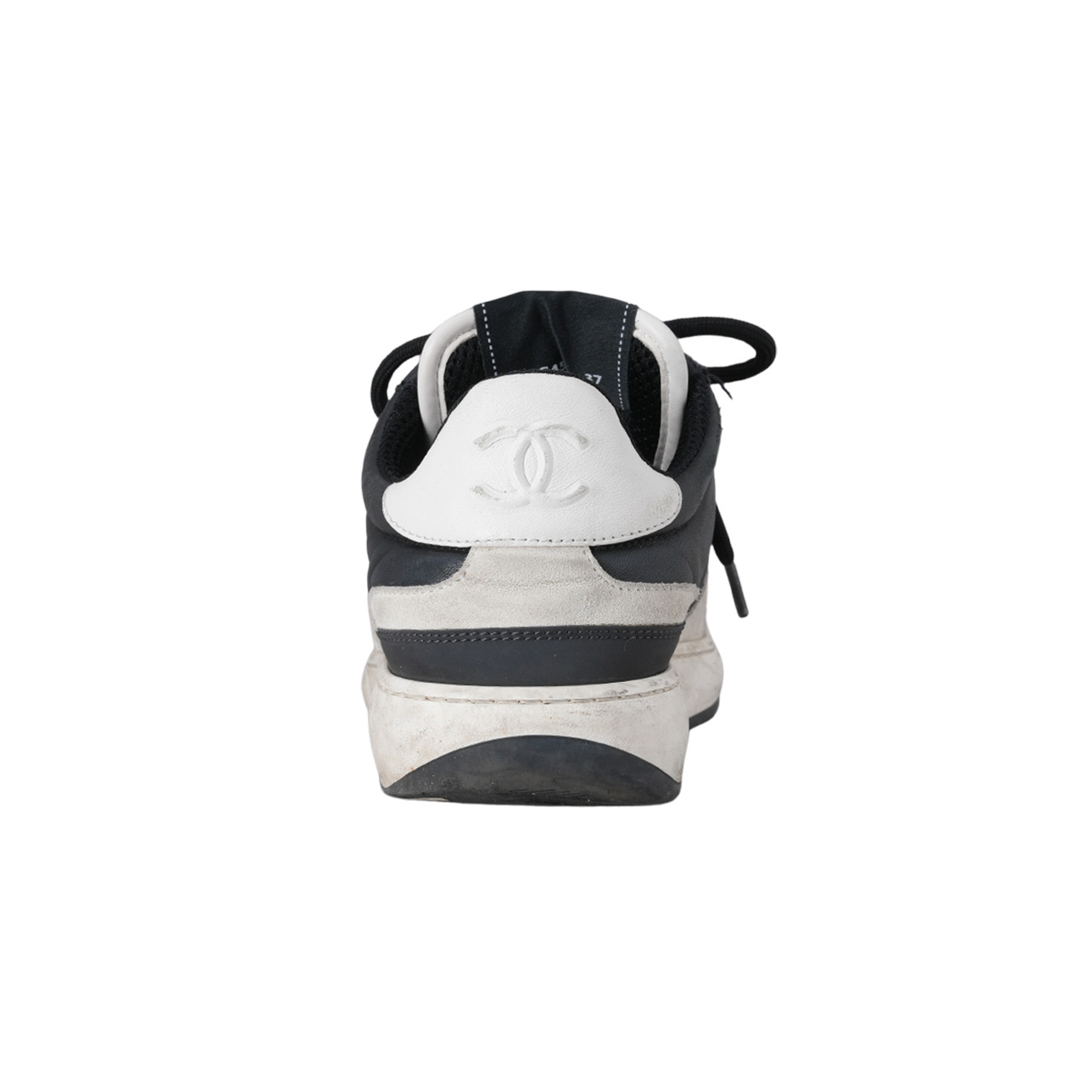 CHANEL(USED)샤넬 G45212 CC로고 투톤 스니커즈 #37