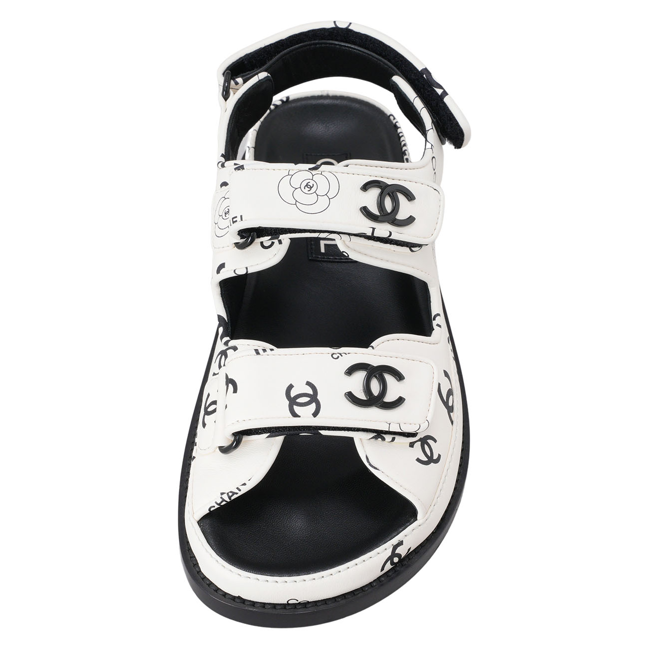 CHANEL(USED)샤넬 G35927 까나쥬 벨크로 샌들 #36.5