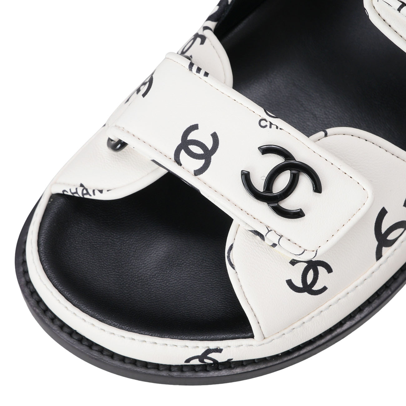 CHANEL(USED)샤넬 G35927 까나쥬 벨크로 샌들 #36.5