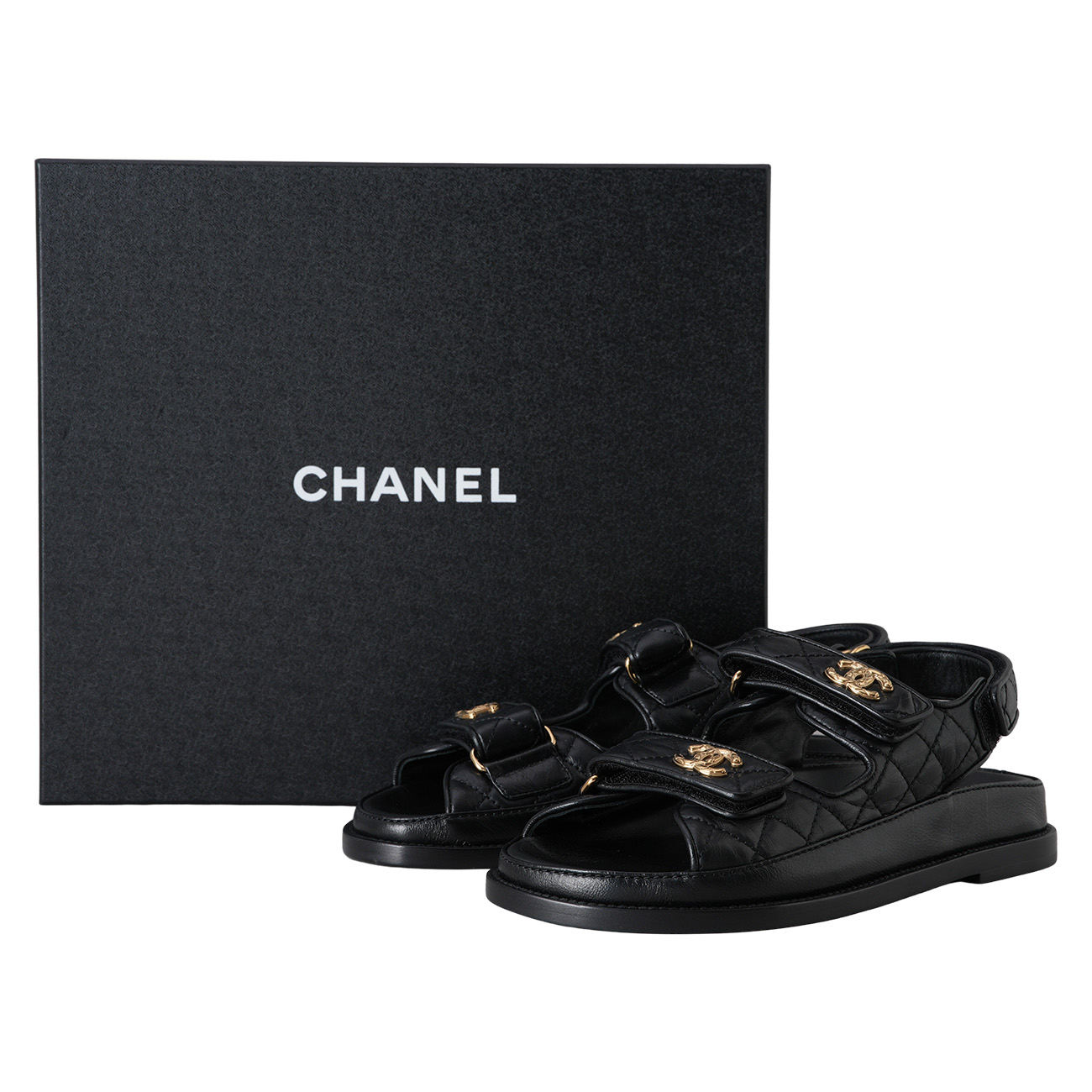 CHANEL(USED)샤넬 G35927 벨크로 샌들 #38