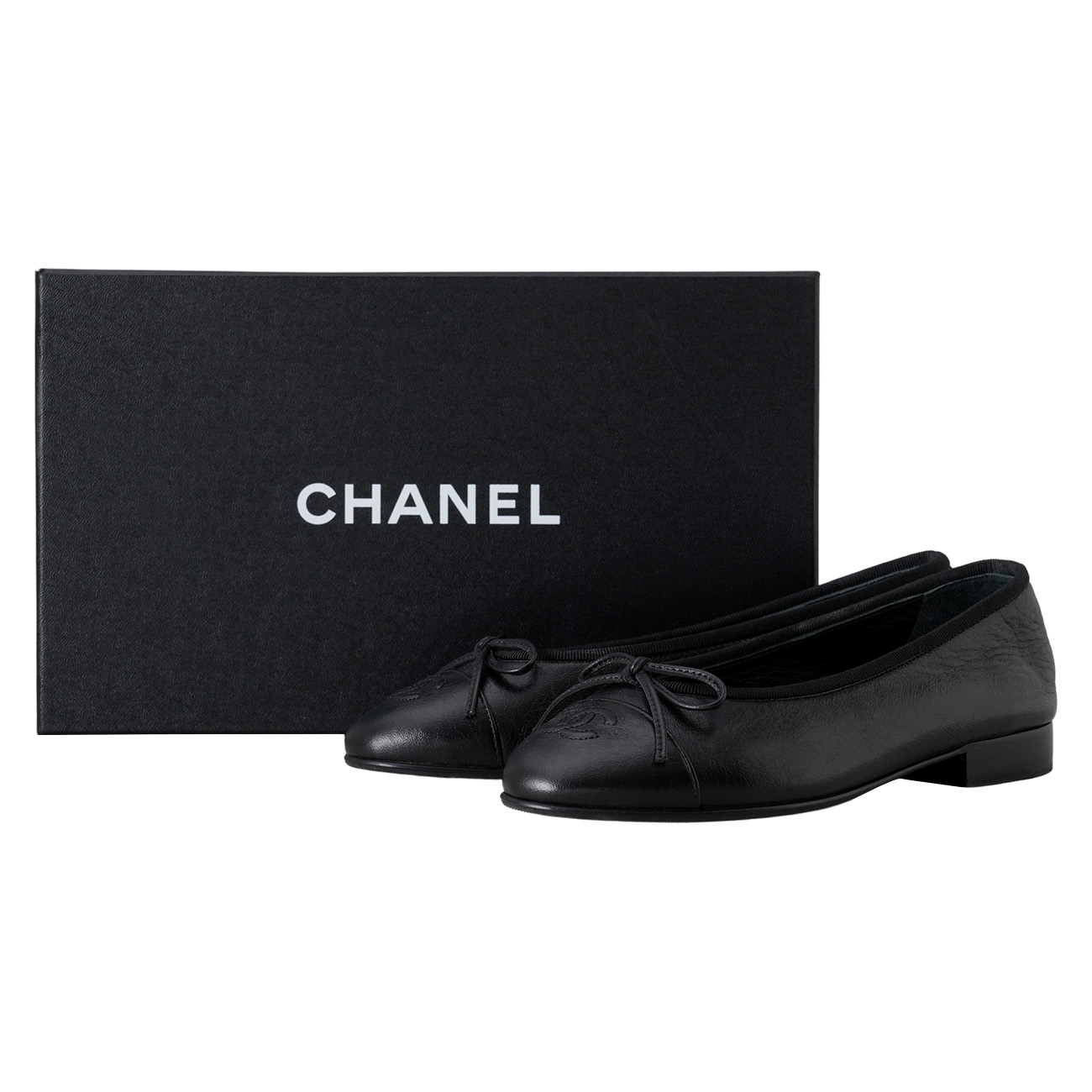 CHANEL(USED)샤넬 G02819 발레리나 플랫 슈즈 #36