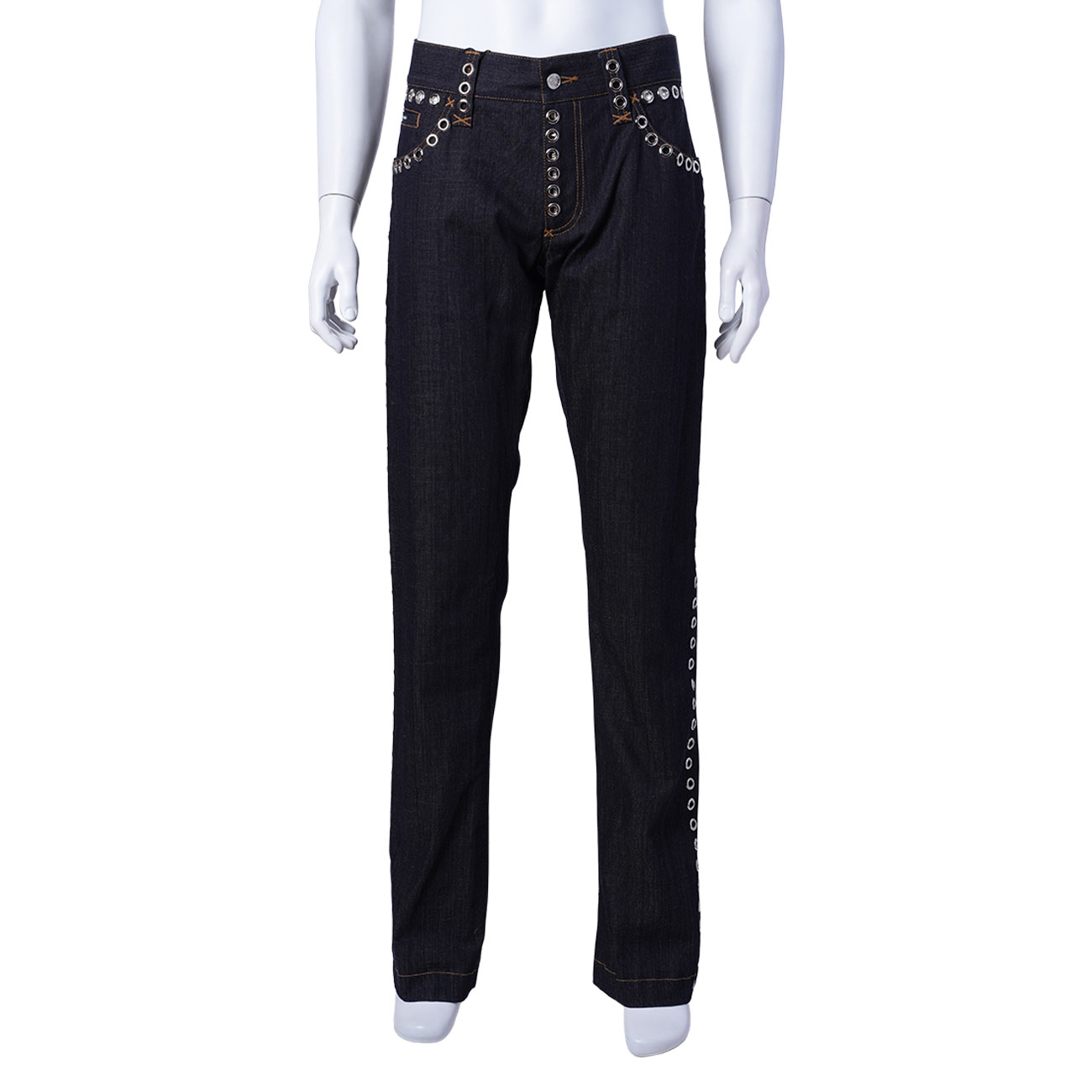 Dolce&Gabbana(USED)돌체앤가바나 닷 홀 장식 청바지 #48