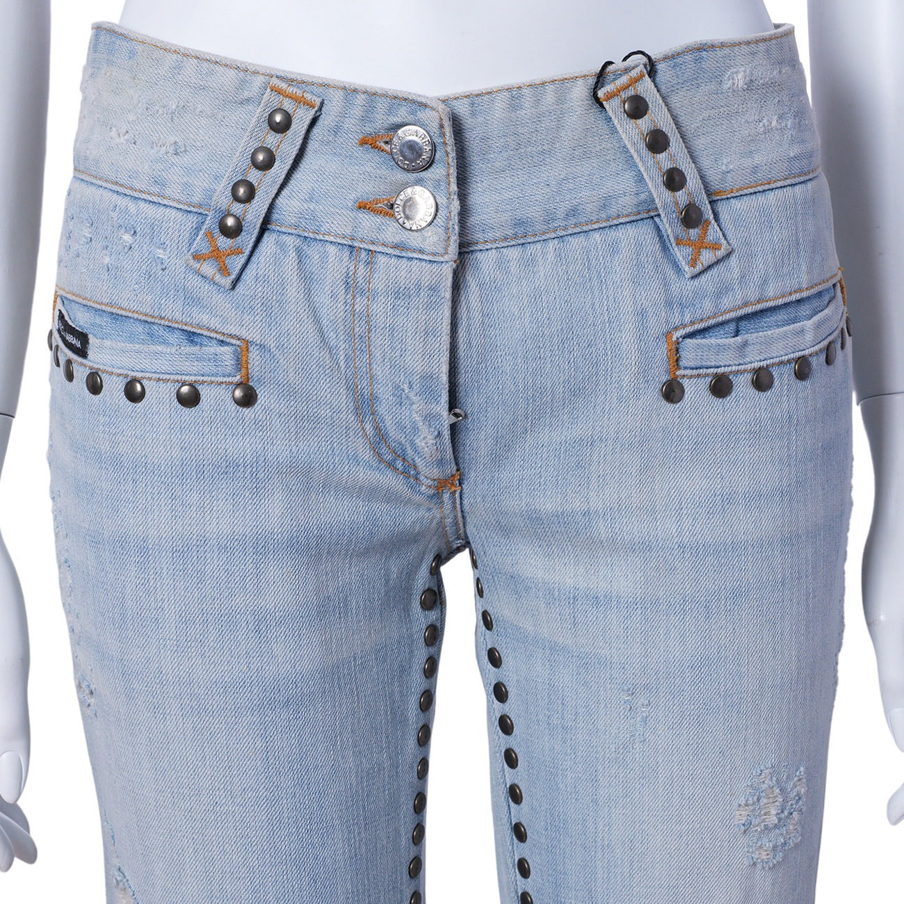 Dolce&Gabbana(USED)돌체앤가바나 빈티지 스터드 청바지 #40
