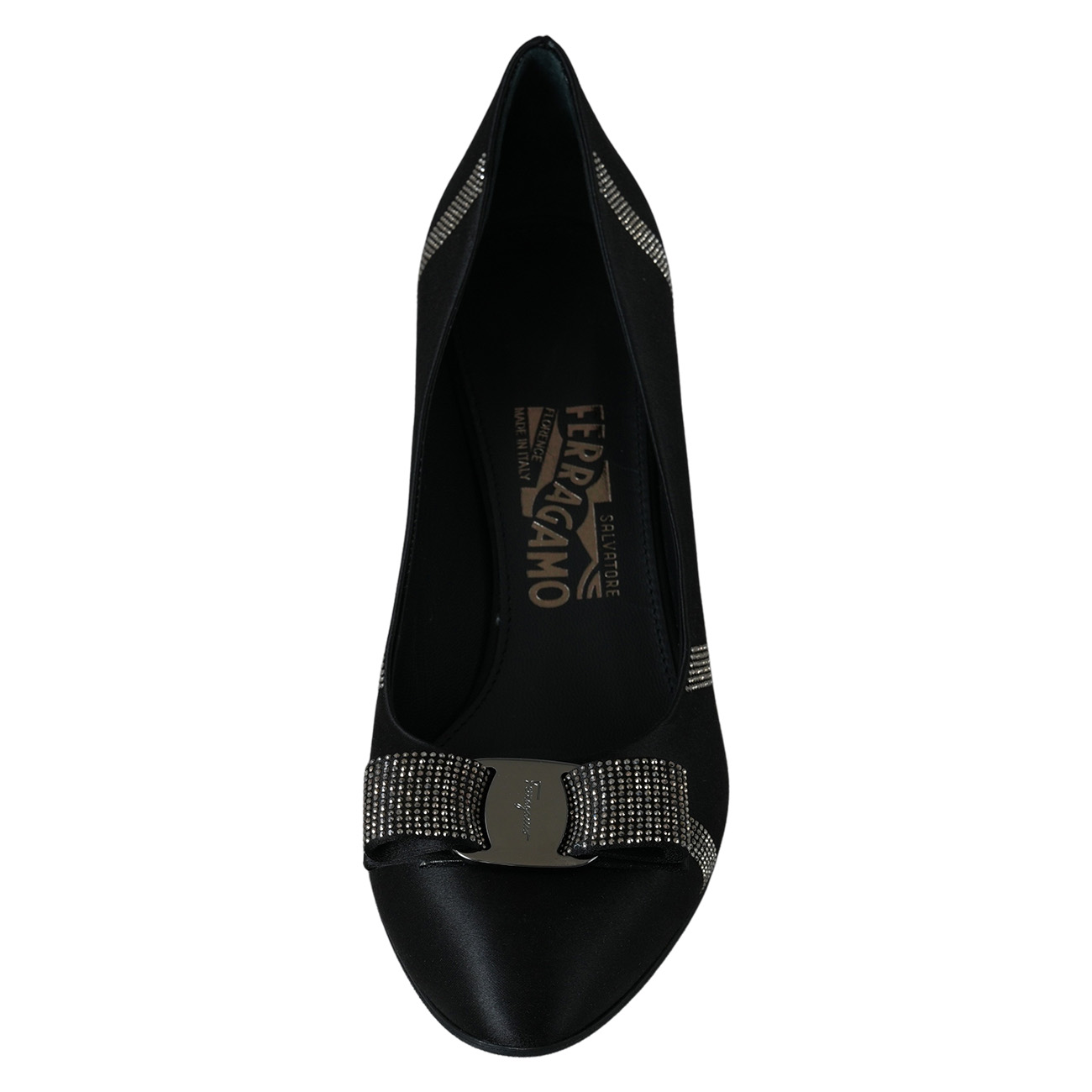 FERRAGAMO(USED)페레가모 01Q513 바라 보우 펌프스 힐 #8