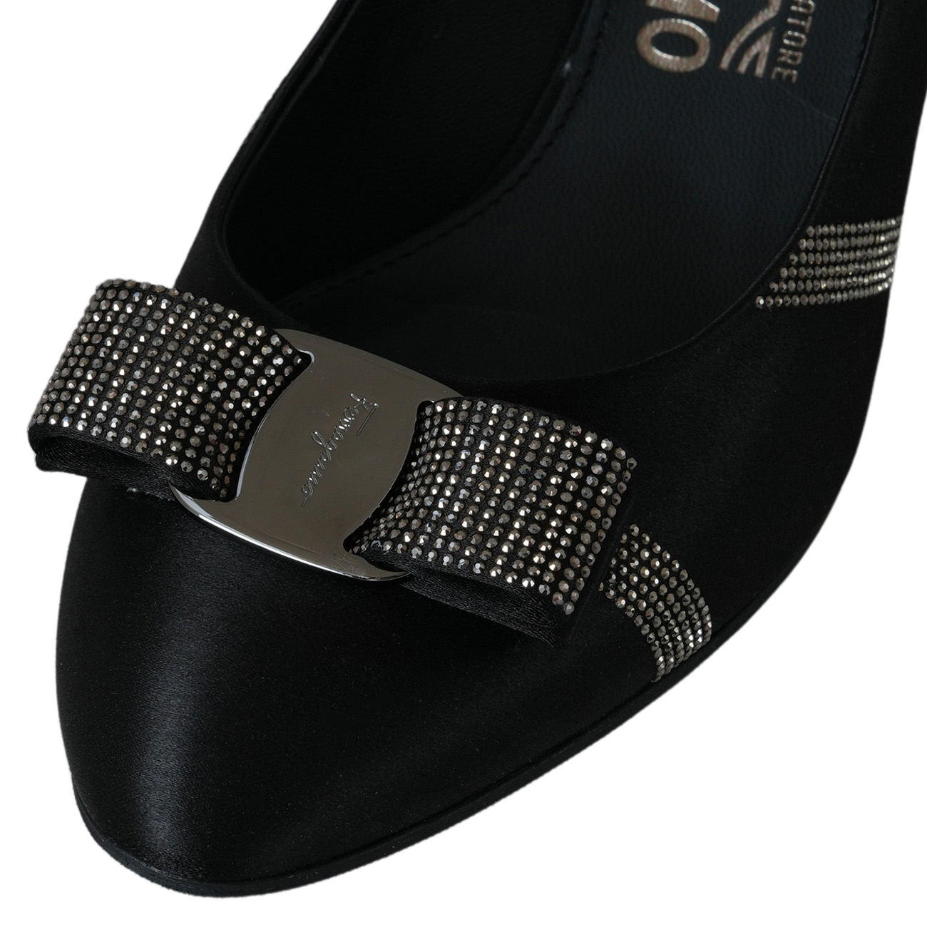 FERRAGAMO(USED)페레가모 01Q513 바라 보우 펌프스 힐 #8