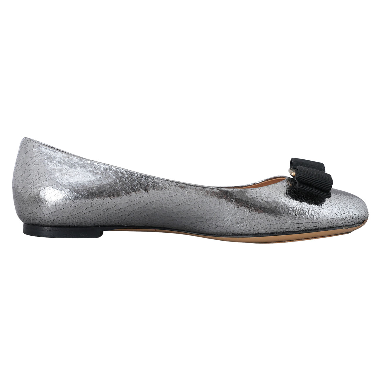 FERRAGAMO(USED)페레가모 바라리본 플랫슈즈 #4.5