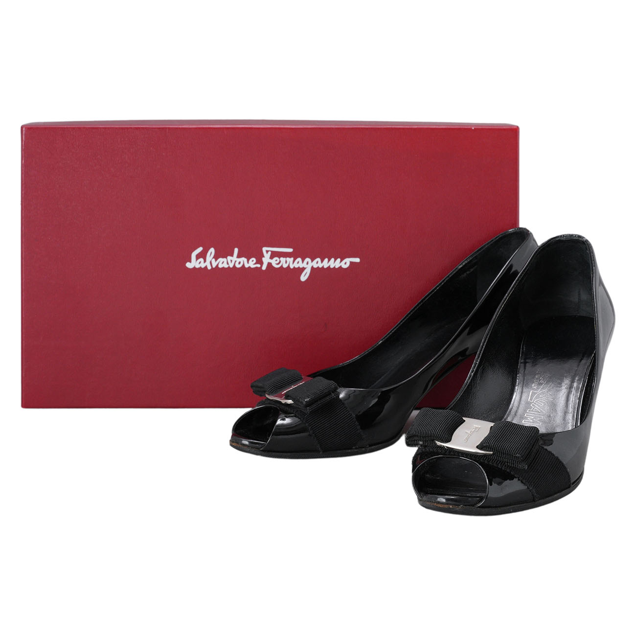 FERRAGAMO(USED)페레가모 바라리본 구두 230mm