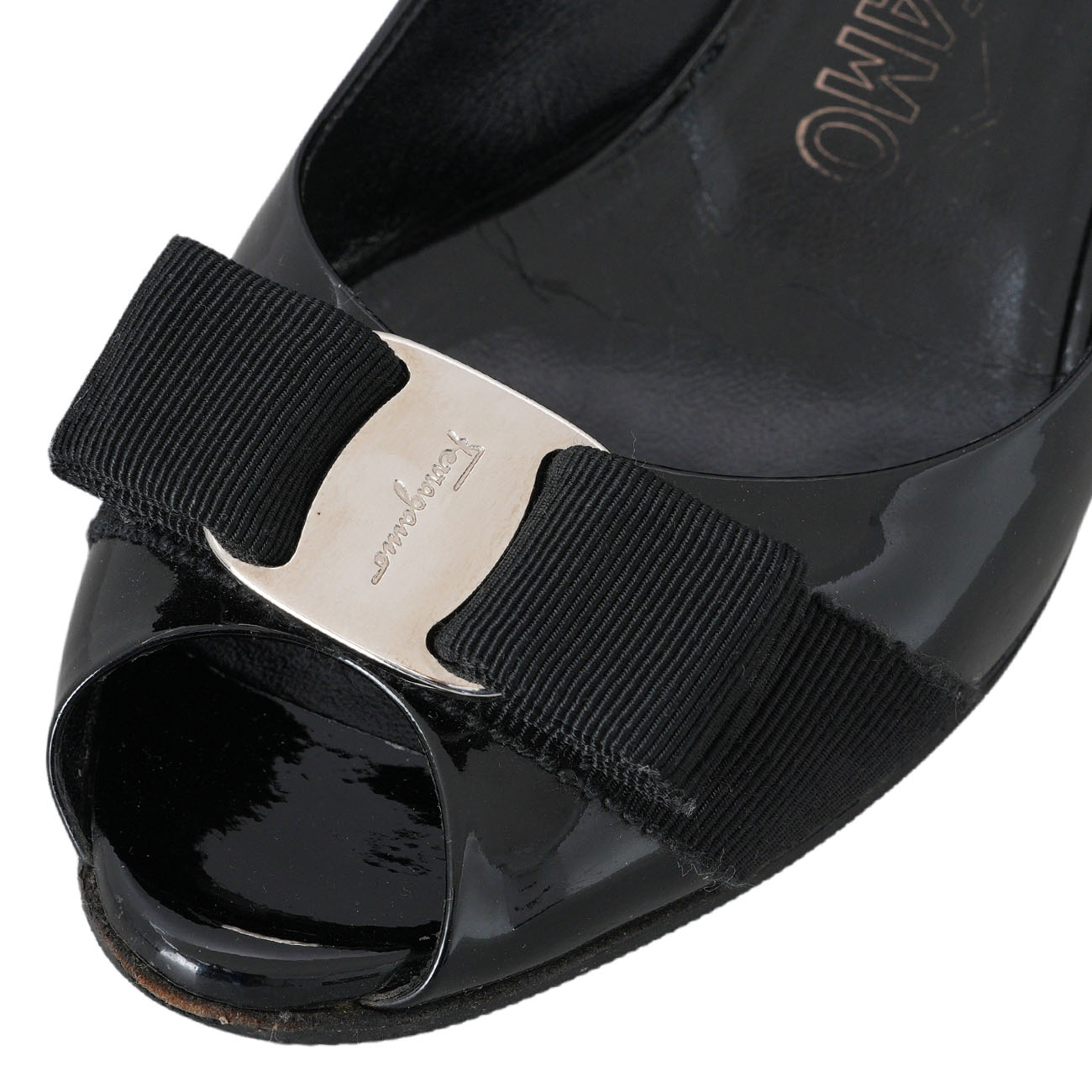 FERRAGAMO(USED)페레가모 바라리본 구두 230mm
