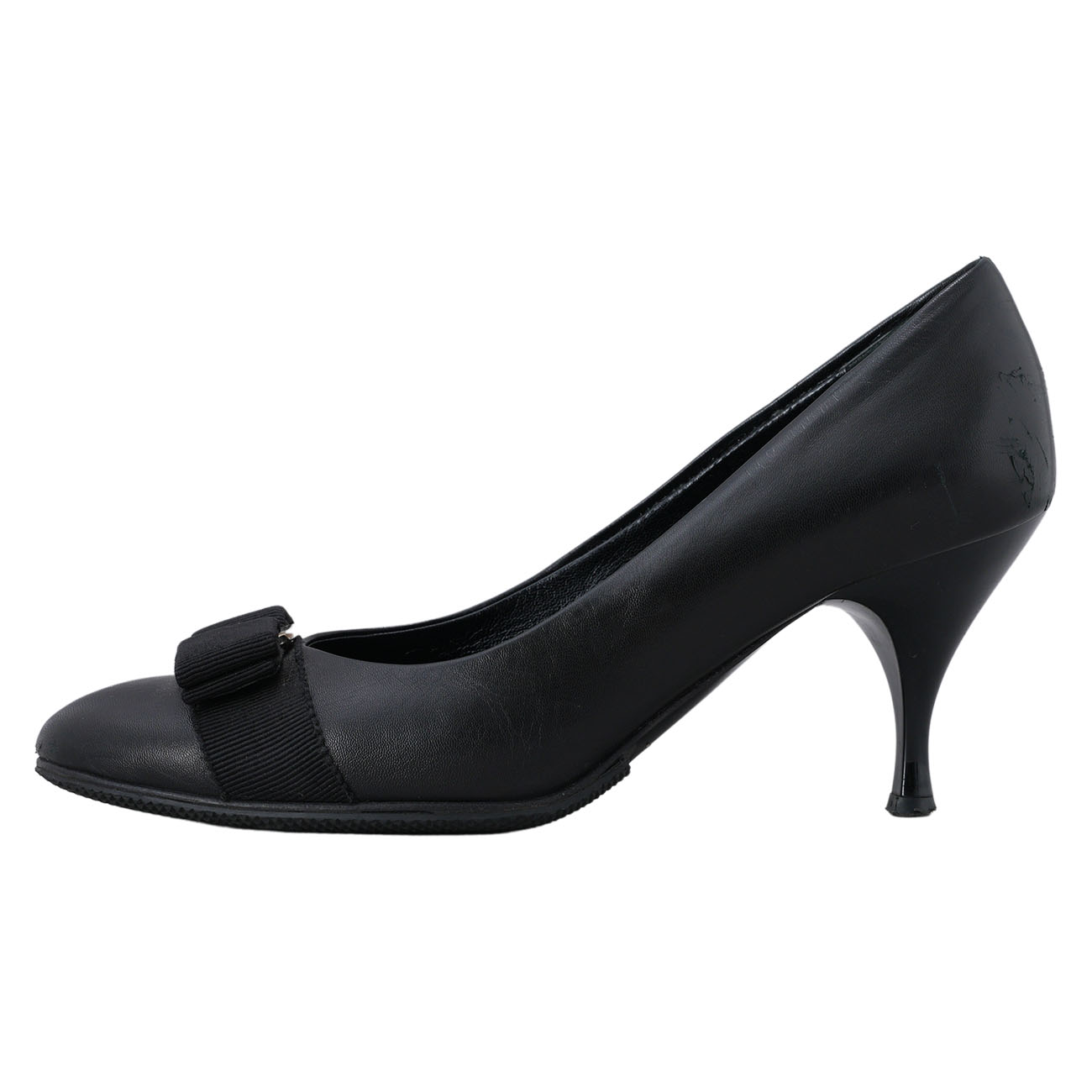 FERRAGAMO(USED)페레가모 바라리본 힐 #7
